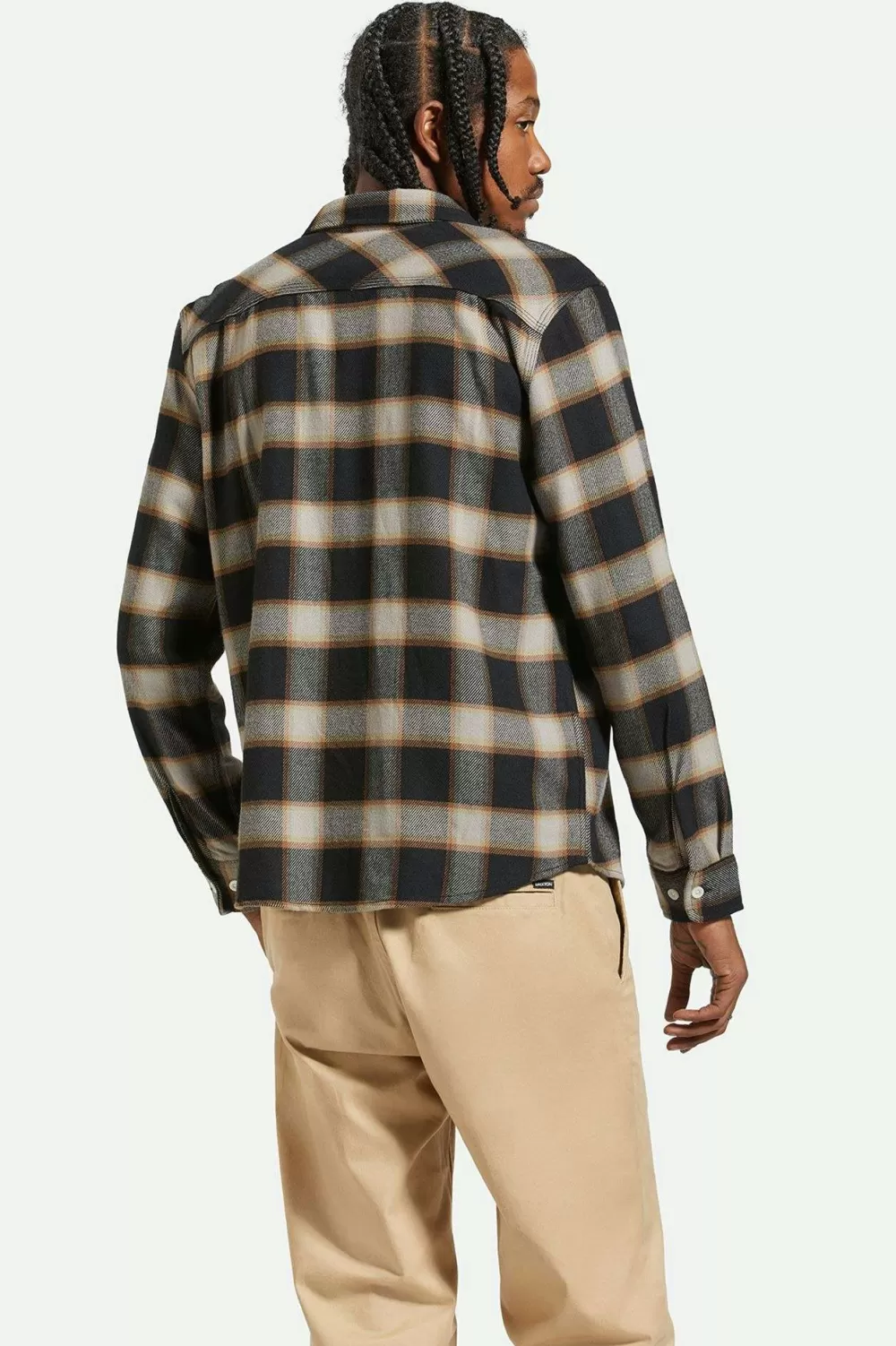 Brixton Bowery - Flanella Bottoni Manica Lunga Edizione 20º Anniversario | Camicie Casual Autunno/Inverno