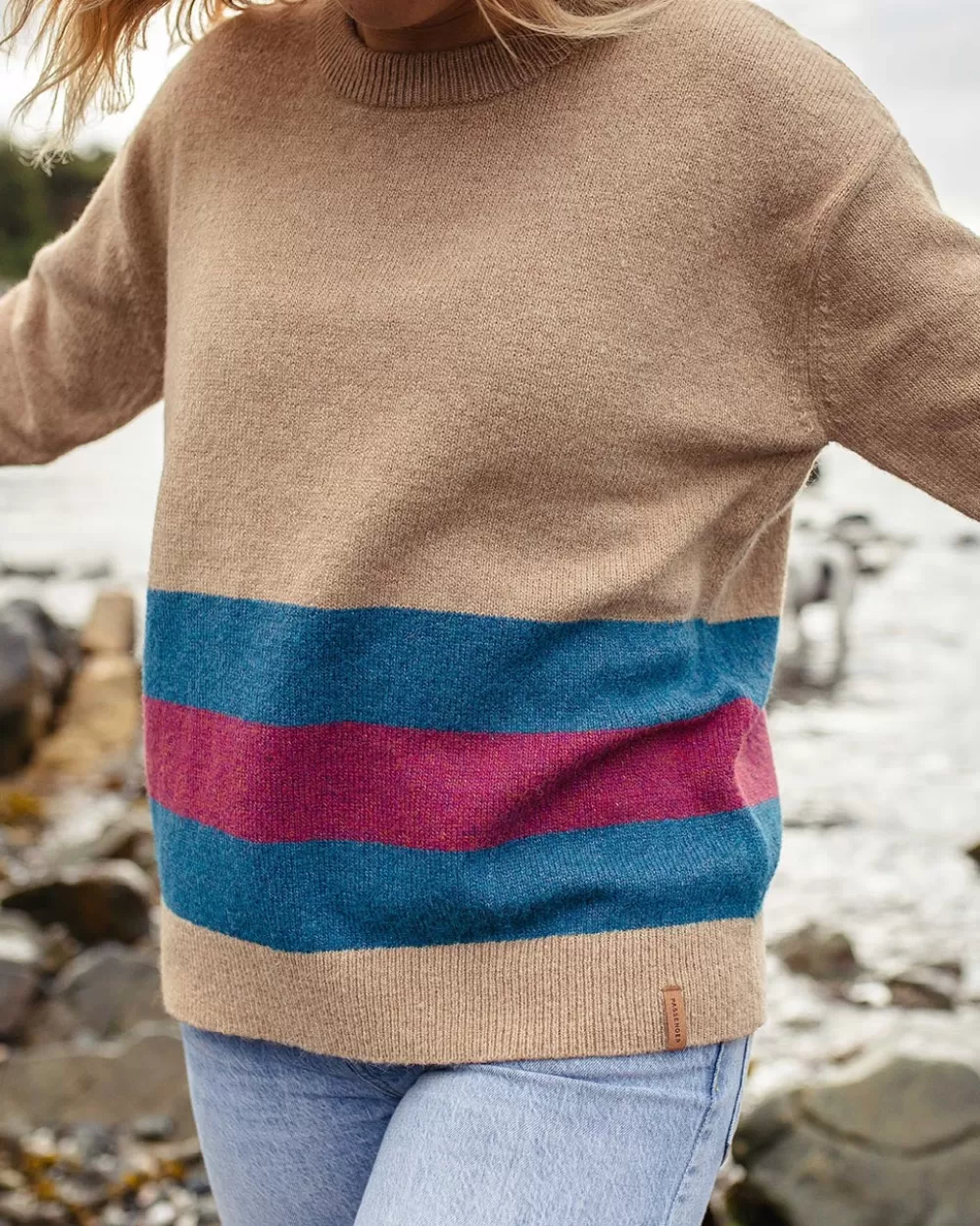 Maglione Donna in Filo Rigenerato - Lavorazione Artigianale Passenger Bay