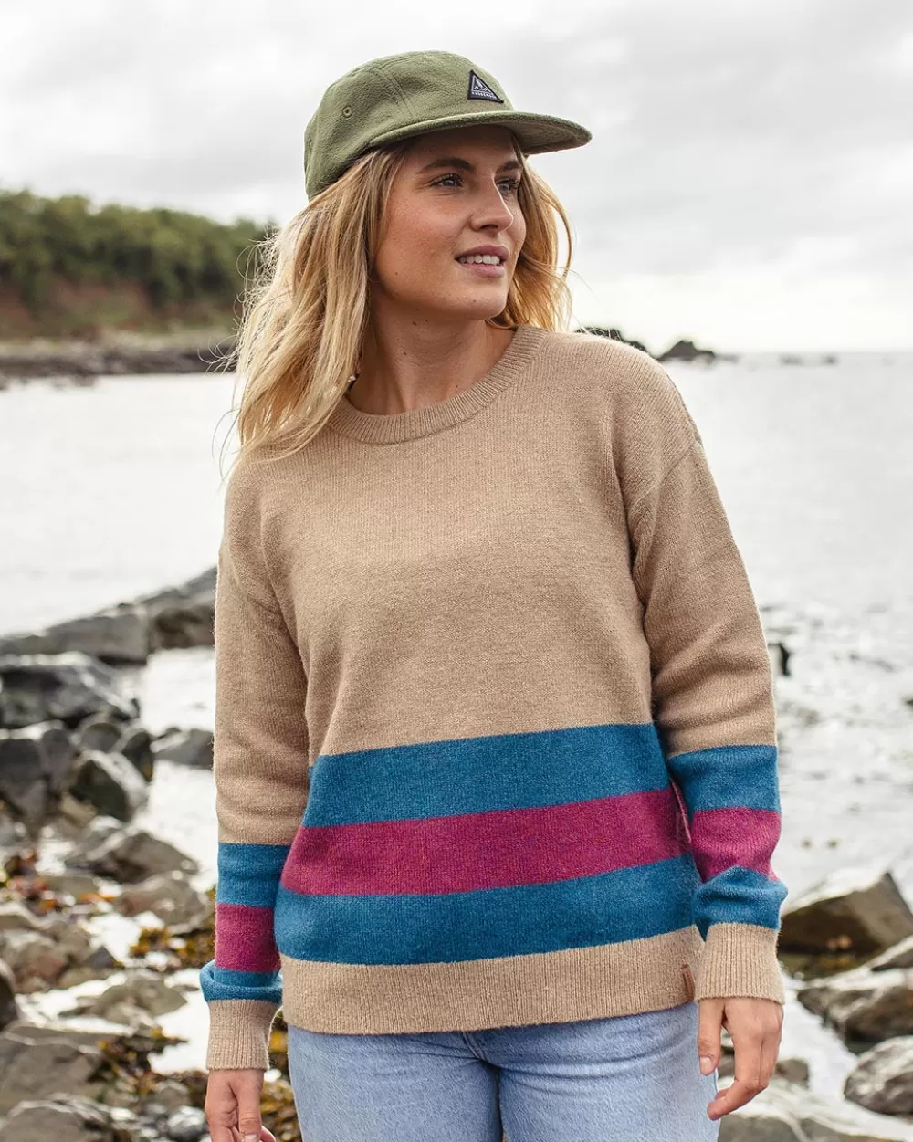 Maglione Donna in Filo Rigenerato - Lavorazione Artigianale Passenger Bay