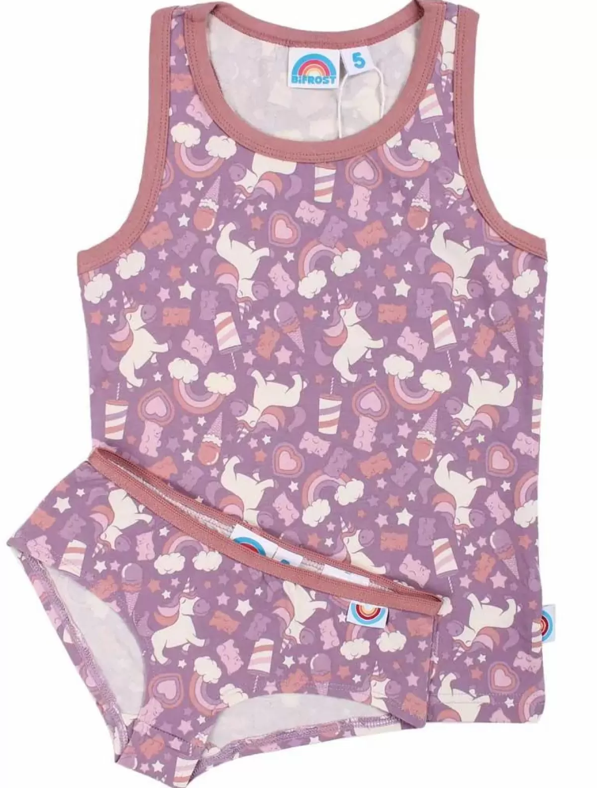 Intimo Femminile Maddy in Pizzo Rosa Antico - Børn Danefæ Bifrost Collezione Dolce Carica con Design Vintage
