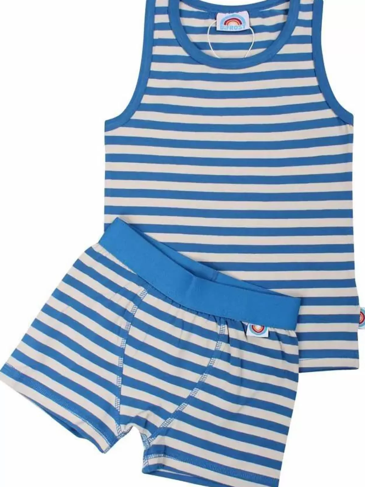 Adorabile set per bambini con design vintage in tonalità blu e gesso - Collezione Bifrost Danefæ per piccoli amici animali