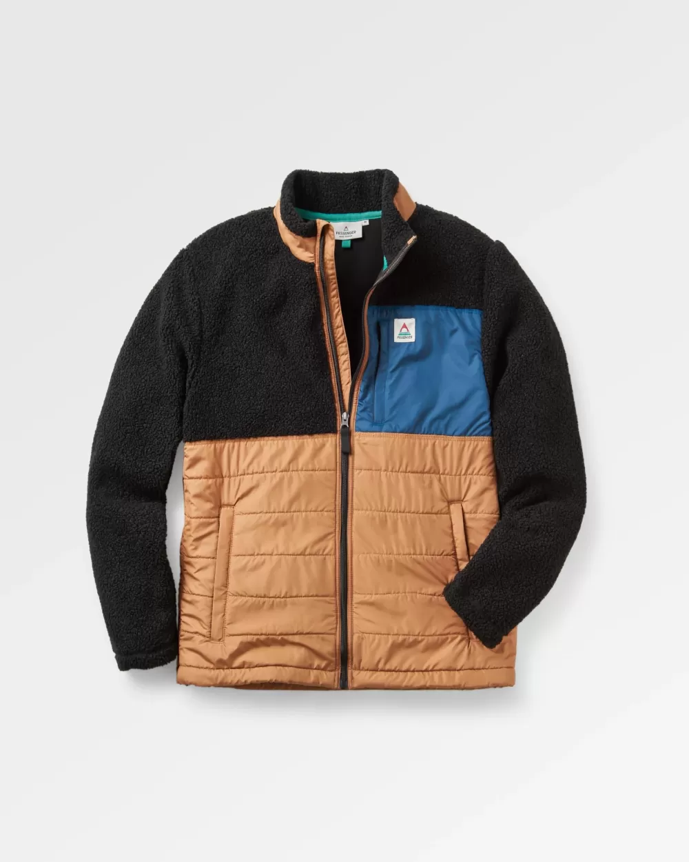 Floris van Bommel Esploratore Naturale - Giacca Sherpa Eco-Tessuto con Rivestimento Morbido e Interno in Pile, Abito per Avventure Sostenibili