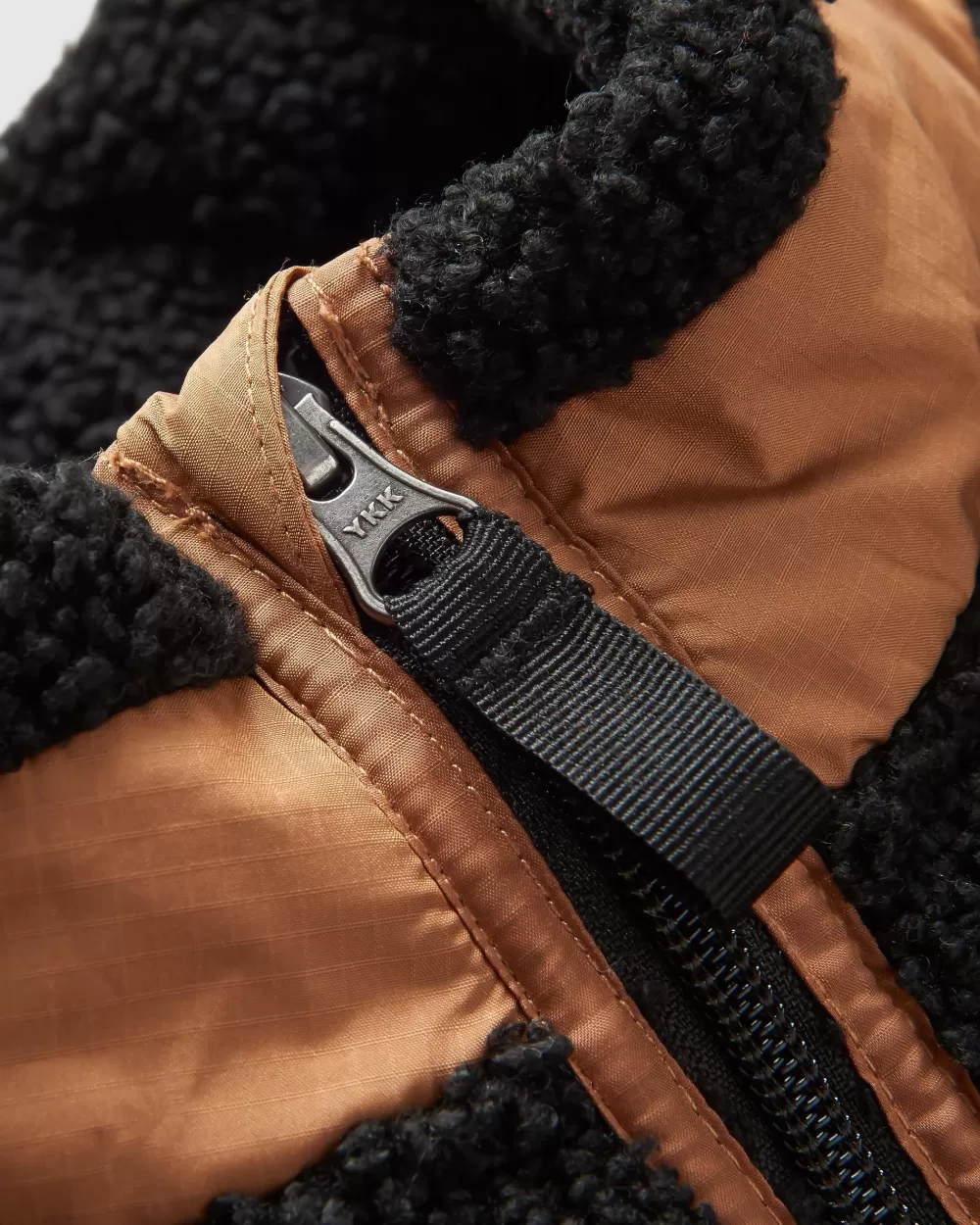 Floris van Bommel Esploratore Naturale - Giacca Sherpa Eco-Tessuto con Rivestimento Morbido e Interno in Pile, Abito per Avventure Sostenibili