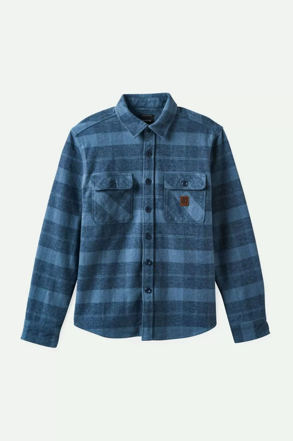 Brixton Bowery Camicia in Flanella Peso Massimo - Manica Lunga con Bottoni, Stile Classico e Confortevole per Tutto il Giorno