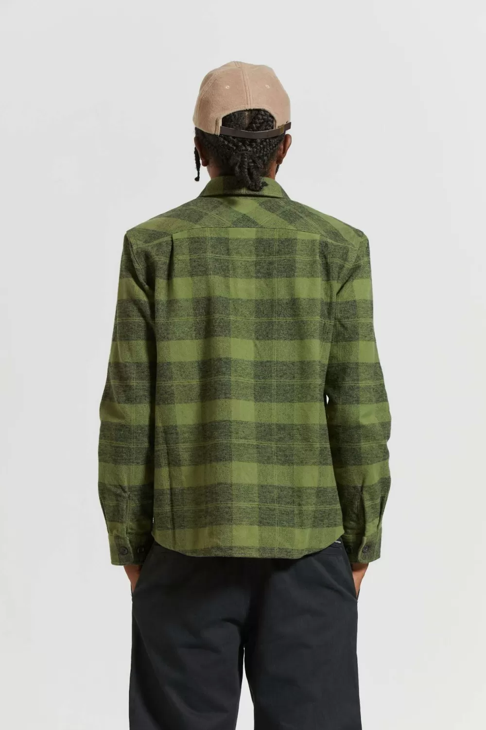 Brixton Bowery - Camicie in Flanella Peso Massimo con Bottoni a Manica Lunga | Tessuto Invernale Avvolgente