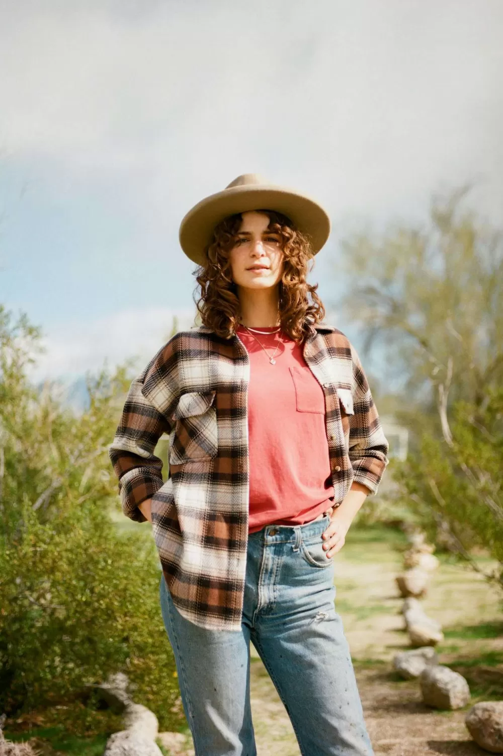 Brixton Bowery Camicia Donna in Flanella Classica con Bottoni - Manica Lunga Autunno/Inverno