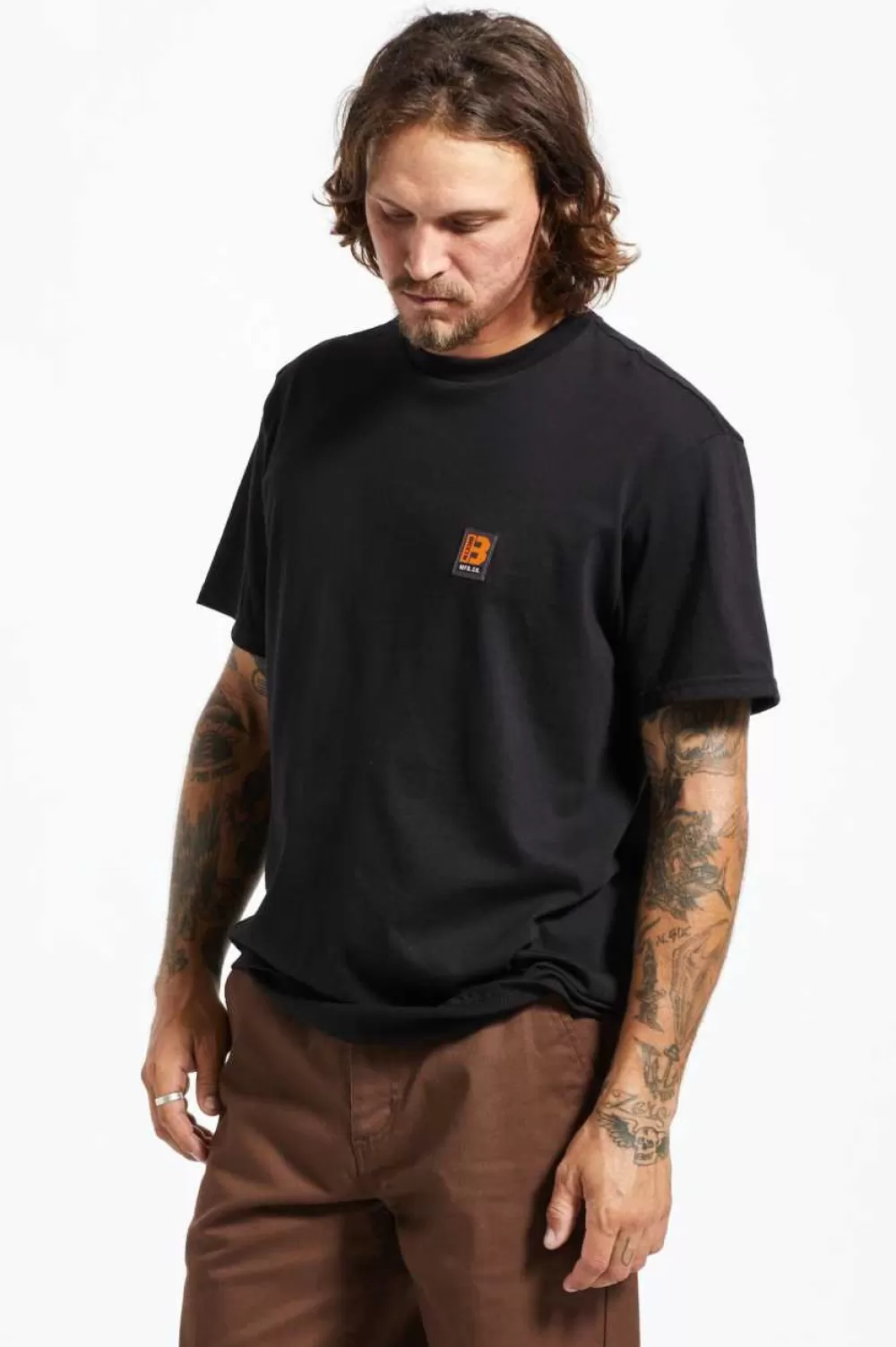 Maglietta Unisex Brixton Builders - Stagione Primavera/Estivo, Taglio Classico e Tessuto Resistente