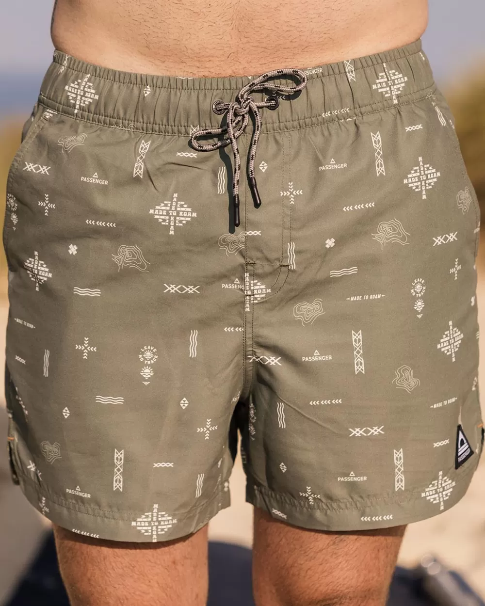 Floris van Bommel Pantaloncini Eco-Friendly California - Costume da Bagno Riciclato Premium con Design Unico