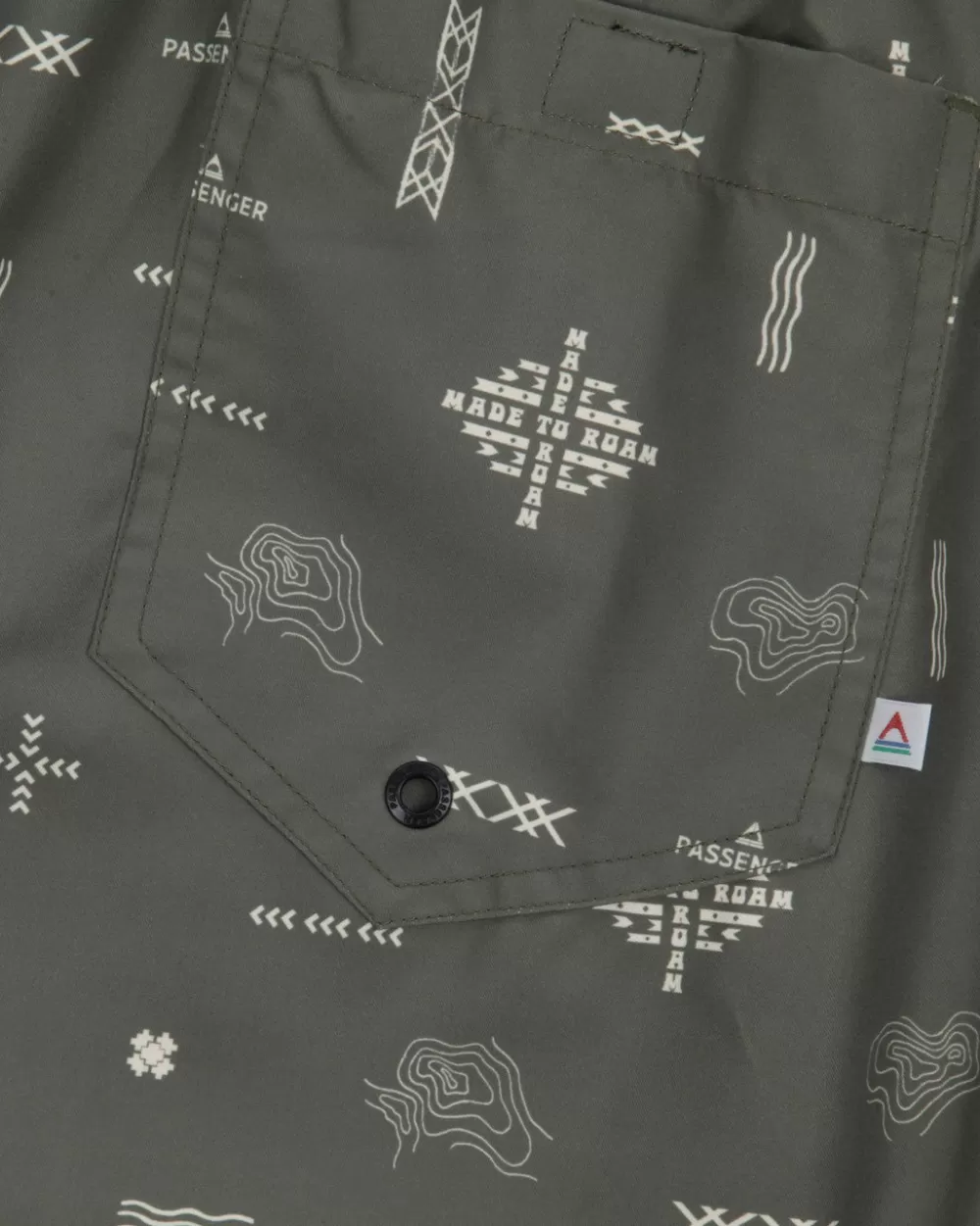 Floris van Bommel Pantaloncini Eco-Friendly California - Costume da Bagno Riciclato Premium con Design Unico