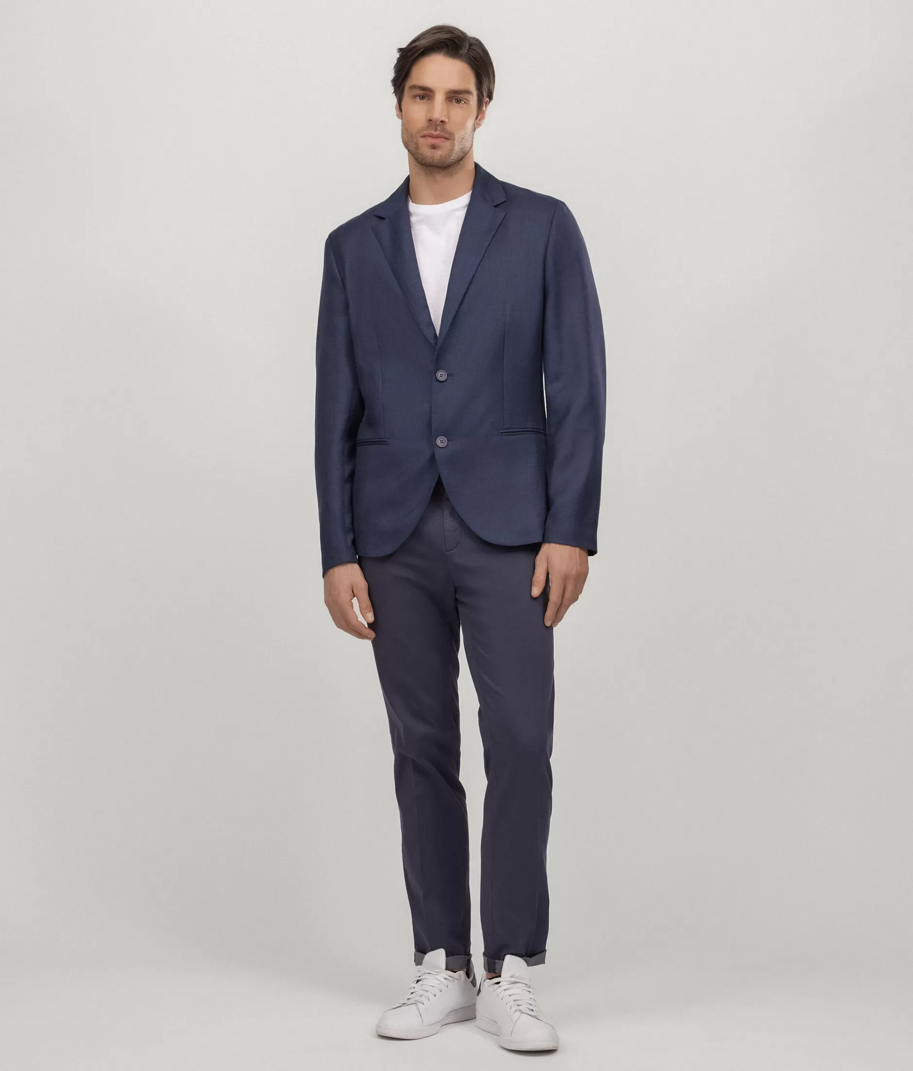 Falconeri Giacca Stagionale in Cashmere e Seta Misto - Colore Blu Cielo Mod. 8019