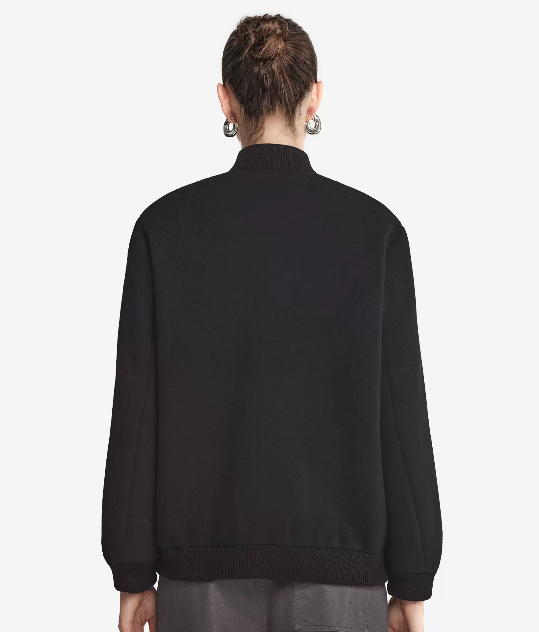 Promozione Esclusiva: Giacca Bomber in Cashmere Falconeri - Nero Elegante, Stile Iconico