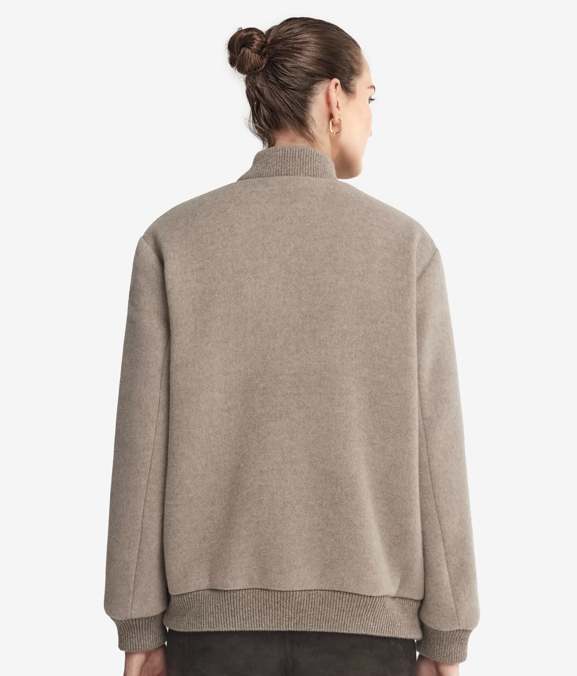 Falconeri Giacca Bomber in Cashmere - Tonalità Naturale con Sconto Esclusivo | Comfort Elegante Autunno 2023