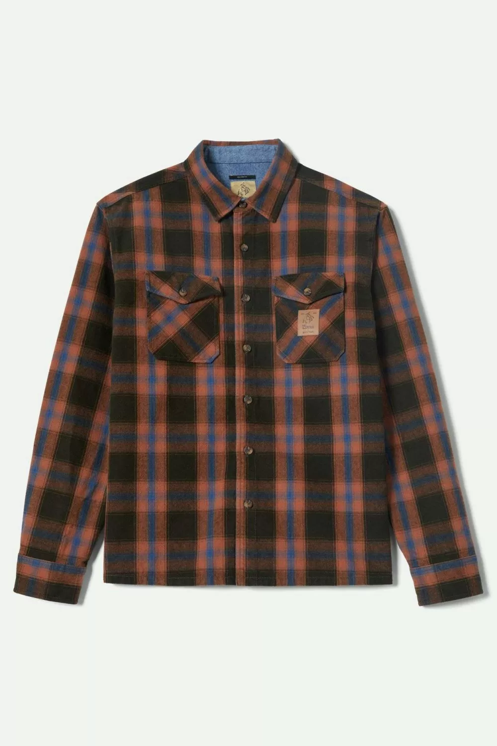Brixton Coors Colt Camicia in Flanella con Manica Lunga - Bottoni Frontali e Design Classico per Tutto il Giorno

（：，，，