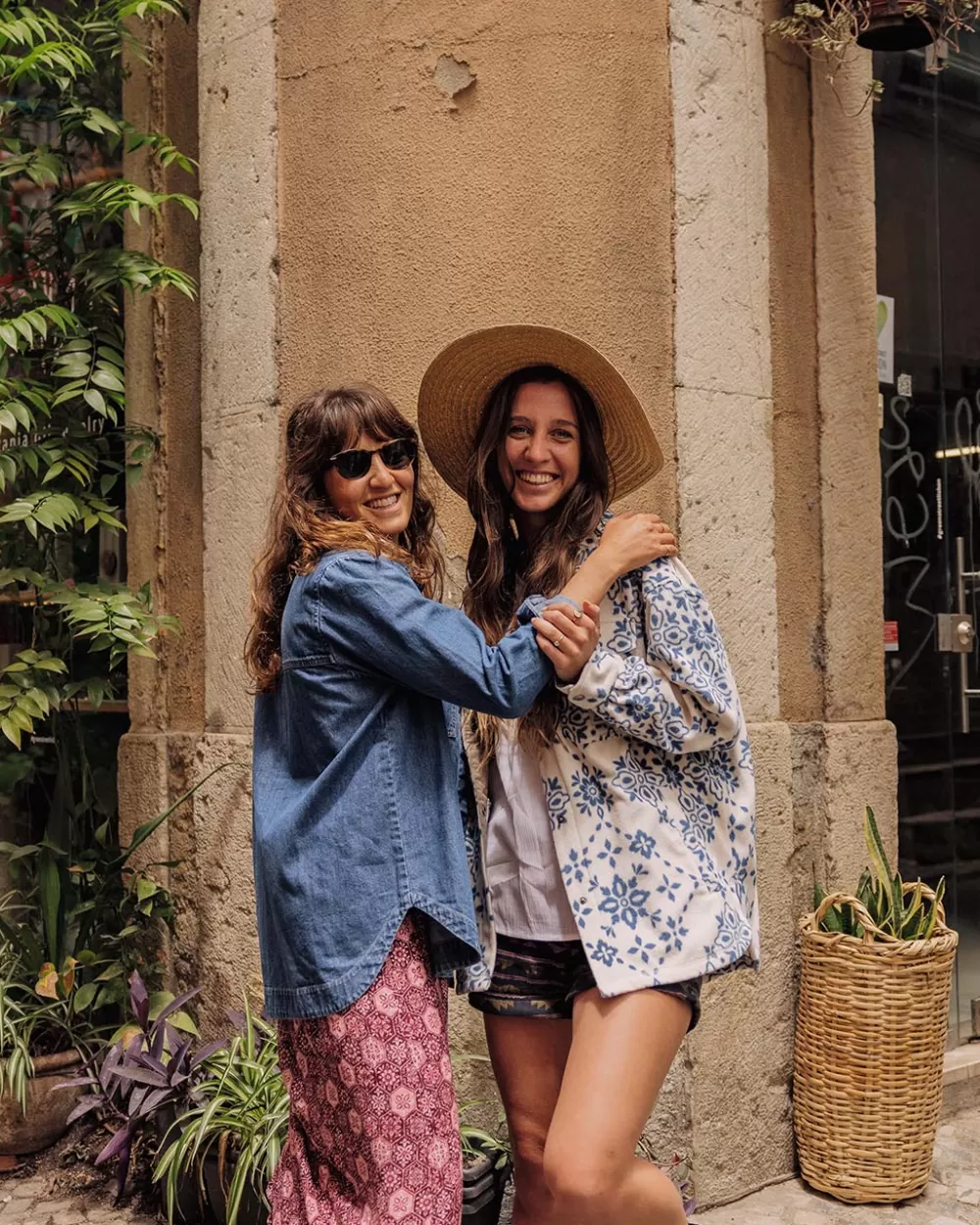 Camicia Donna in Denim di Cotone Corallo - Maniche Lunghe con Stile Casual
