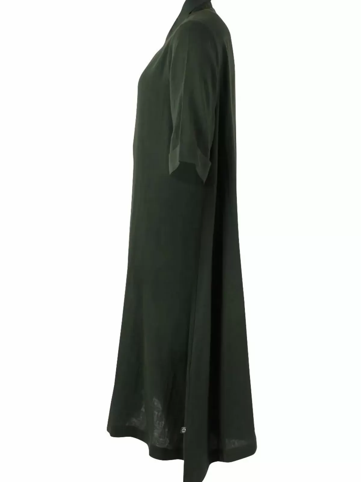 Dame Danefæ - Abito Casual in Tessuto Militare Verde Scuro con Taglio Oversize