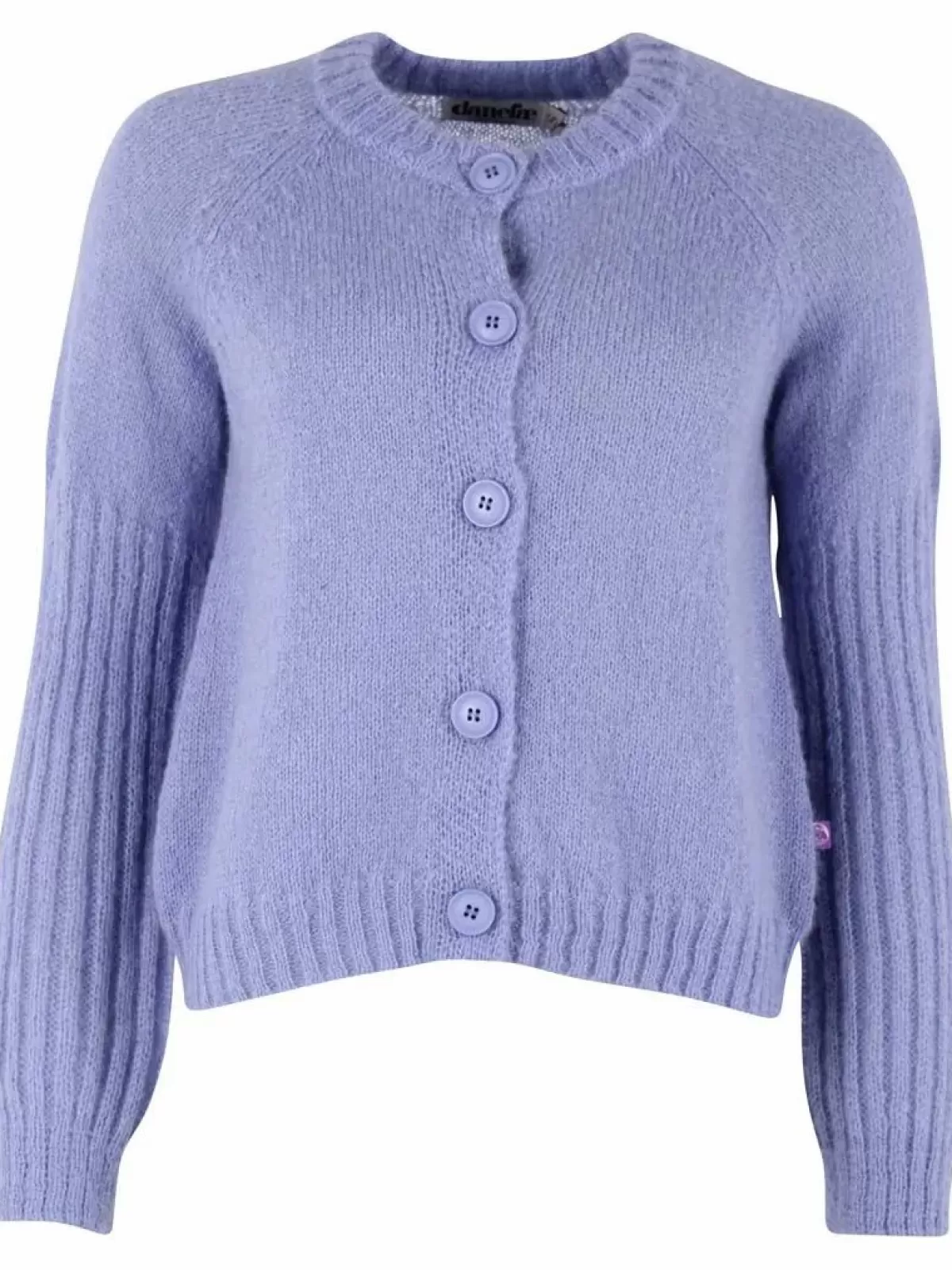 Cardigan Donna in Pura Lana Merinos Danarnaq - Tonalità Ghiaccio Viola by Dame Danefæ