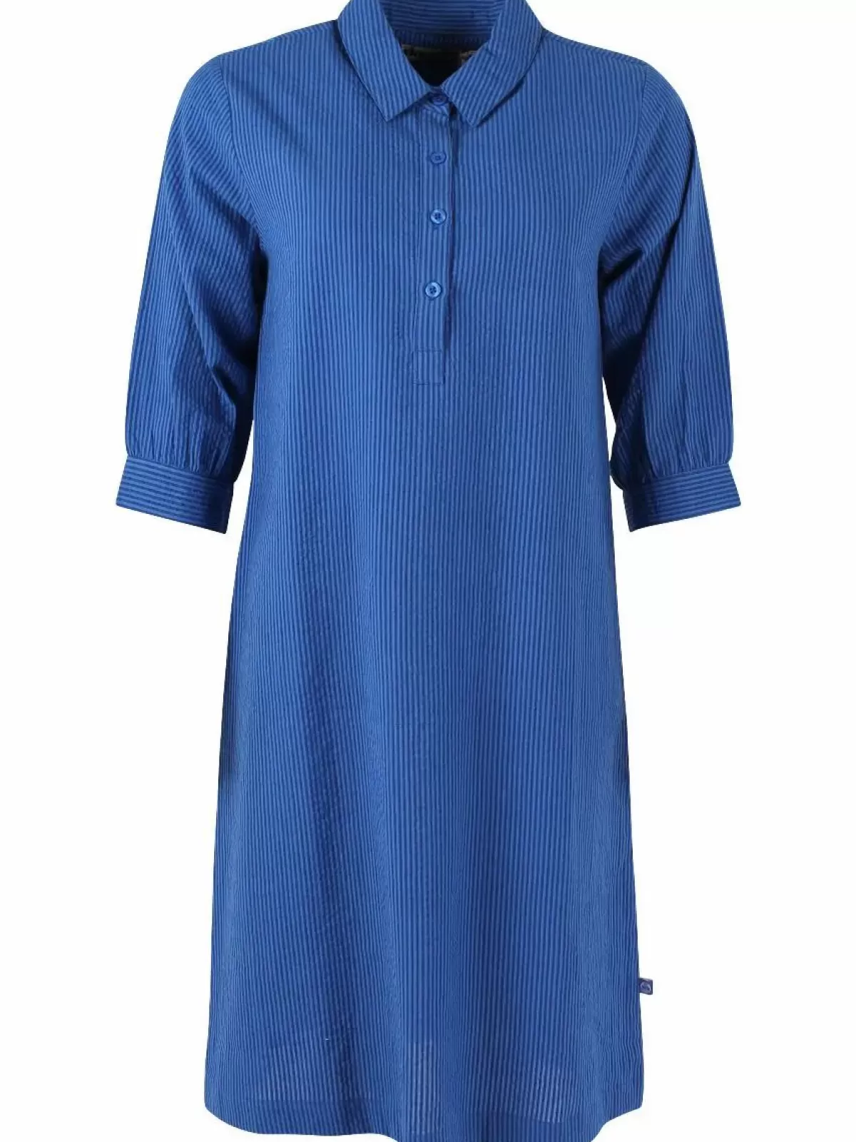 Abito estivo in seersucker Danecarnation - Tonalità blu marino intenso e Klein Blue by Dame Danefæ