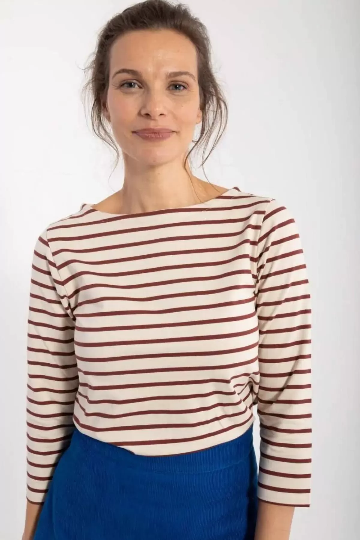 Maglietta Unisex in Cotone Spesso Dame Danefa Danecarribean - Bicolore Grigio Cenere/Bordeaux