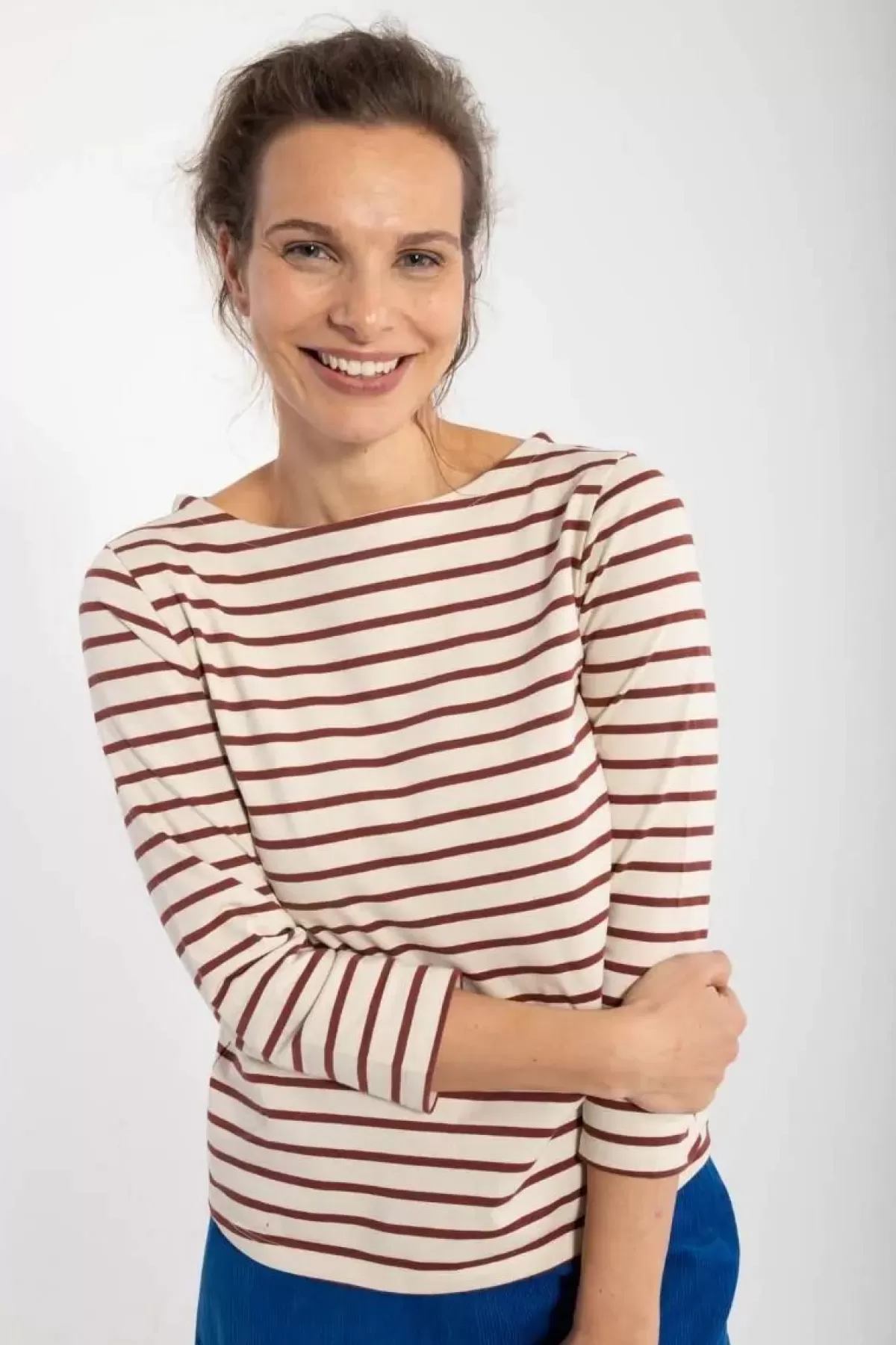 Maglietta Unisex in Cotone Spesso Dame Danefa Danecarribean - Bicolore Grigio Cenere/Bordeaux