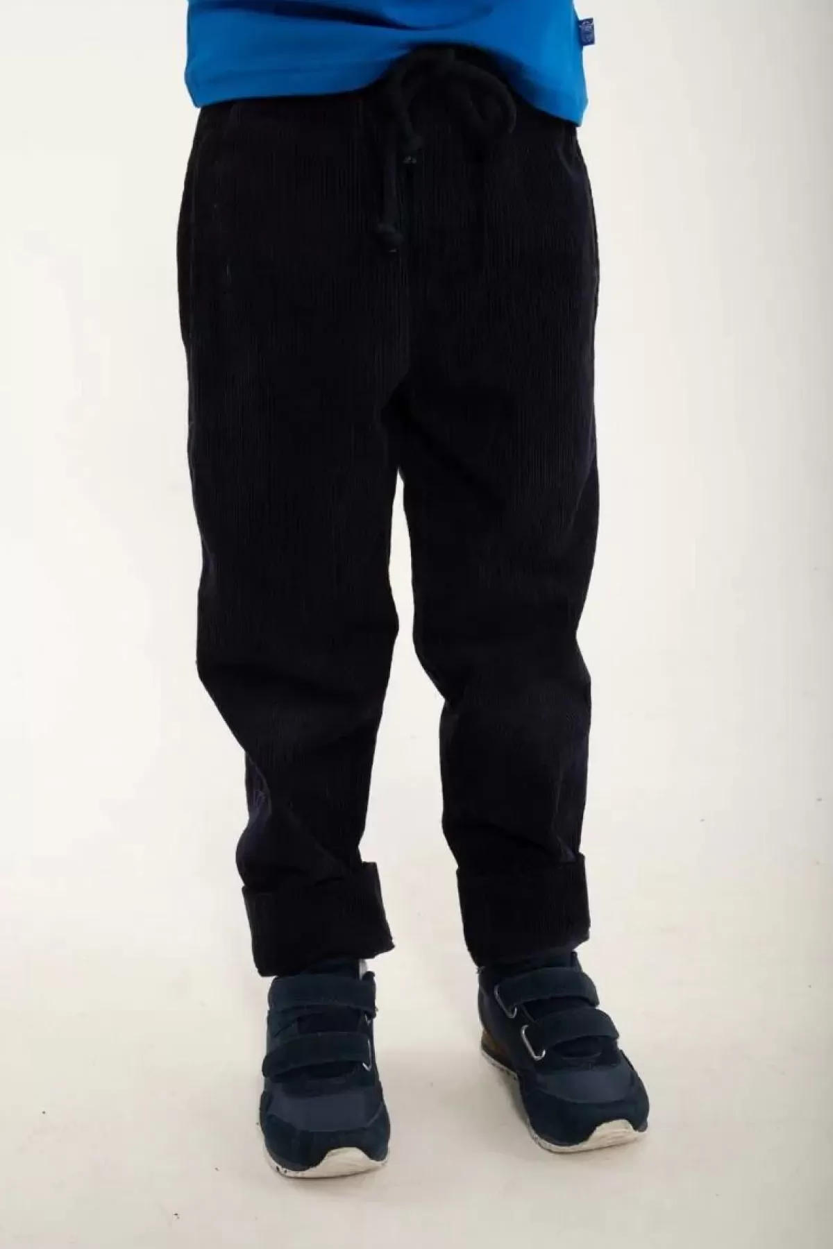Børn Danefæ - Pantalone in Velluto a Coste Danefrede, Blu Marino Scuro - Modello Classico e Comodo per Tutto il Giorno