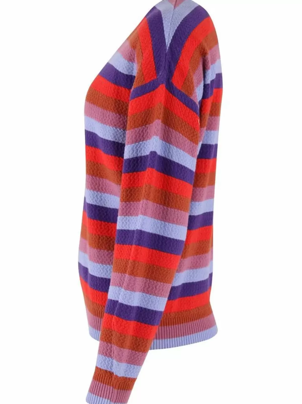 Dame Danefæ Maglione Elegante in Lavorazione a Maglia - Fantasia Multicolore con Tinta Unica, Confezione Danegold Perla