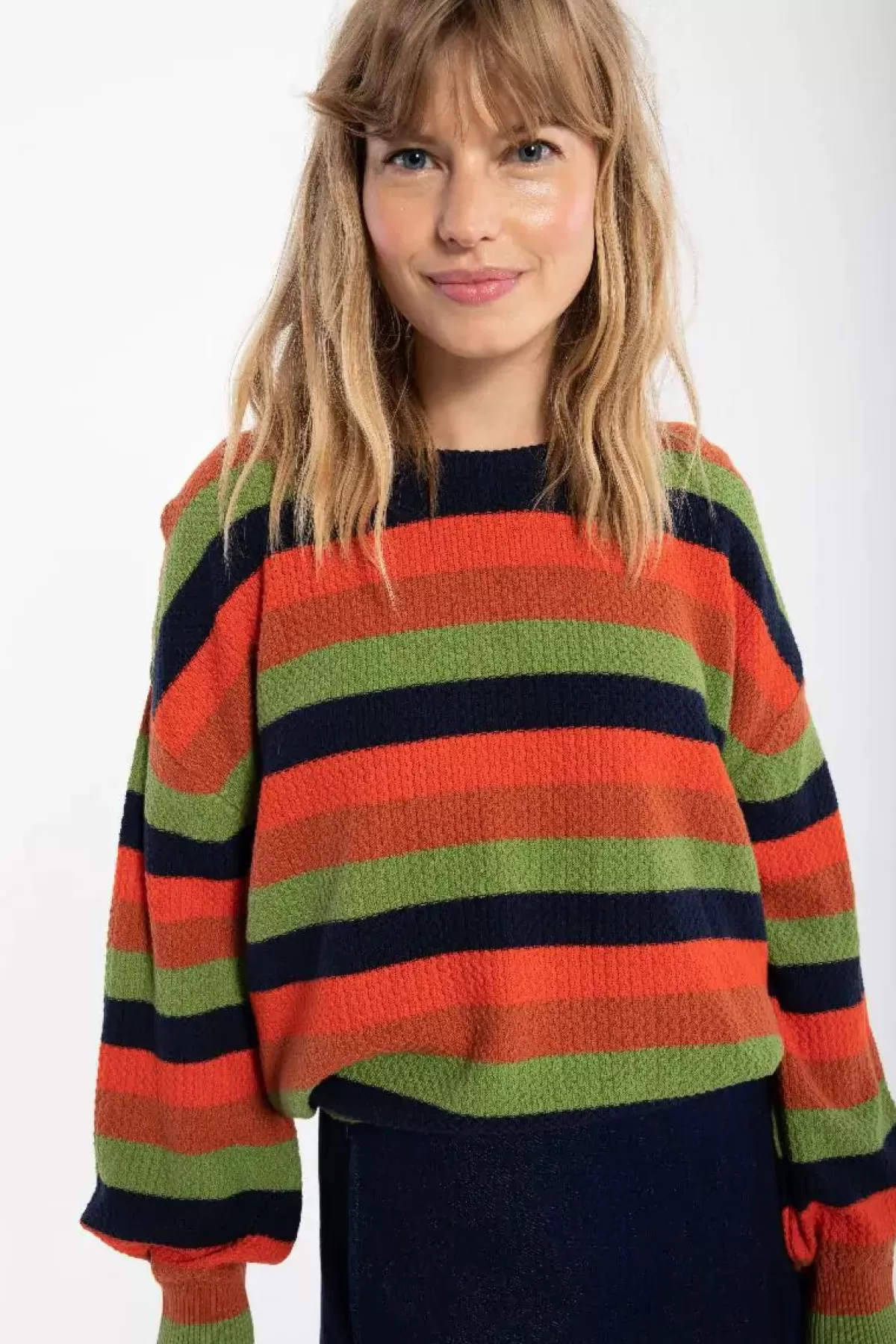 Maglione Autunno/Inverno Dame Danefa in Lana con Perle Danegold - Fantasia Multicolore e Design Elegante