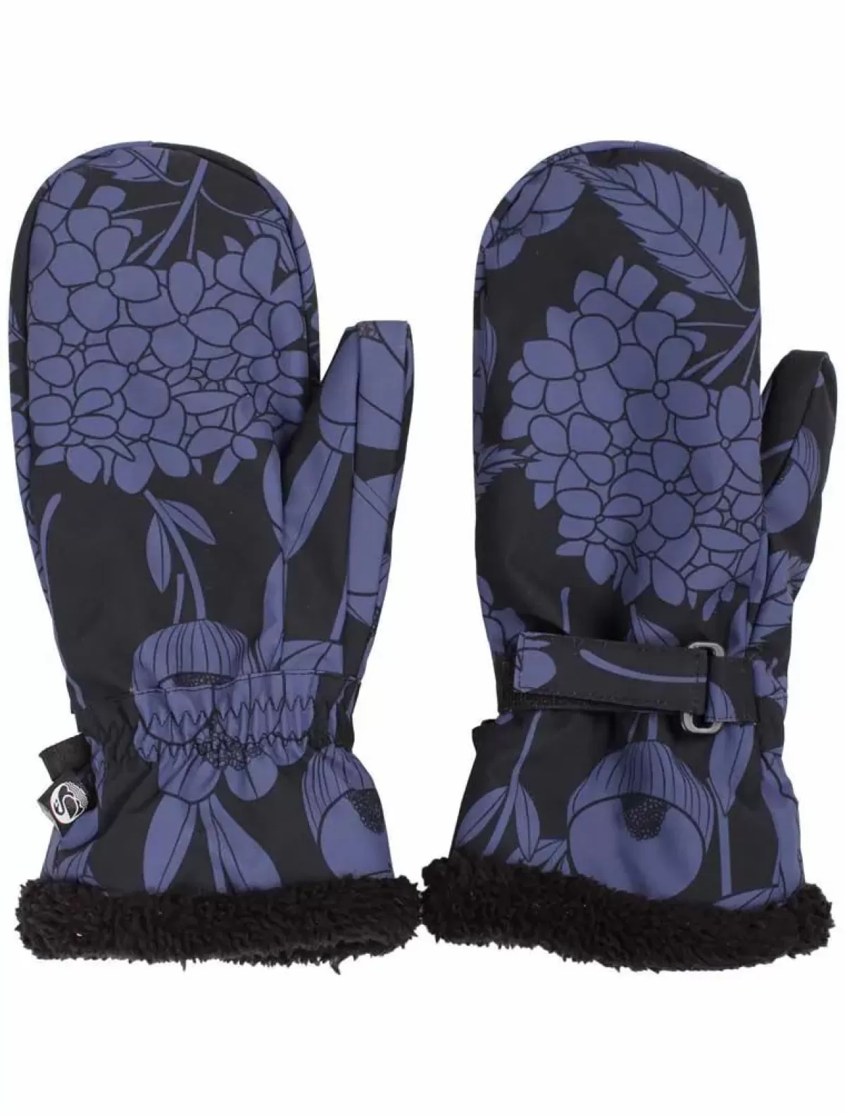 Guanti Invernali Danefæ Danehandy - Nero Ortensia, Design Esclusivo per Donna