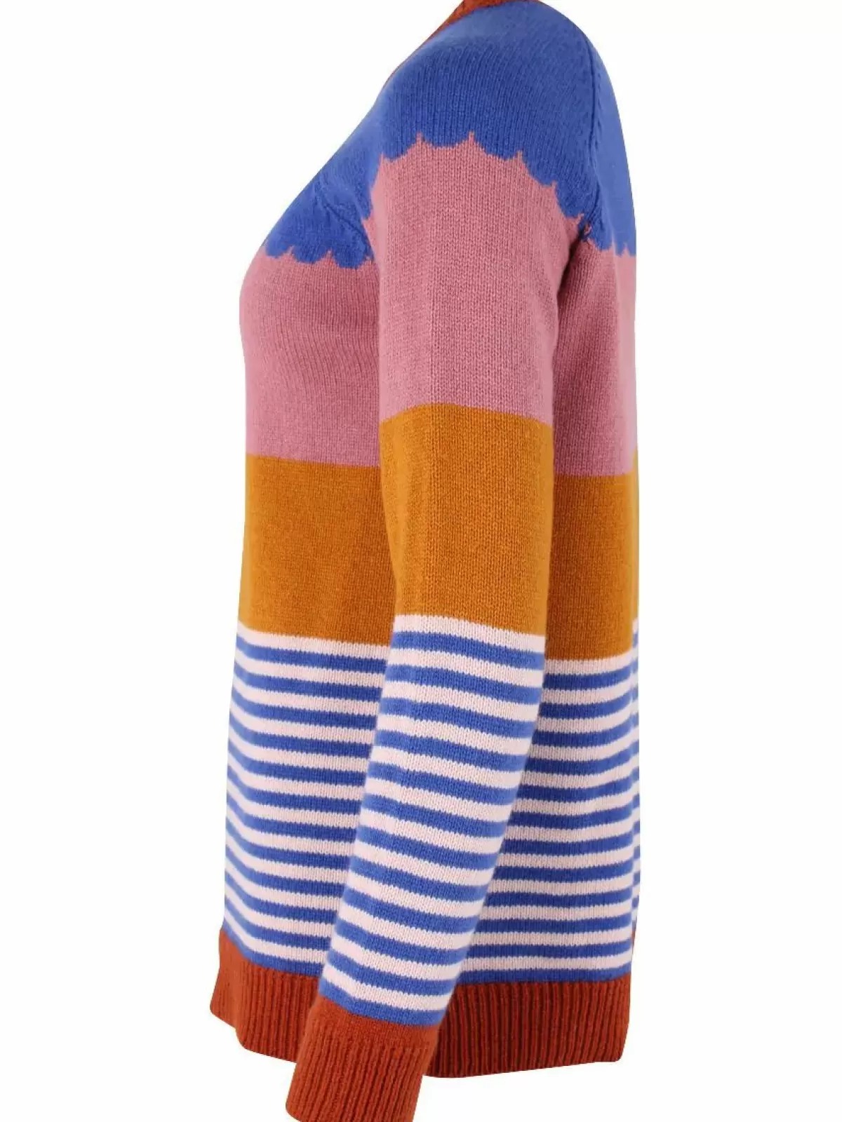 Maglione in Lana Dame Danefæ con Motivo Felice - Caldo Morbido Stile Scandinavo, Design Moderno per Comfort Giornaliero