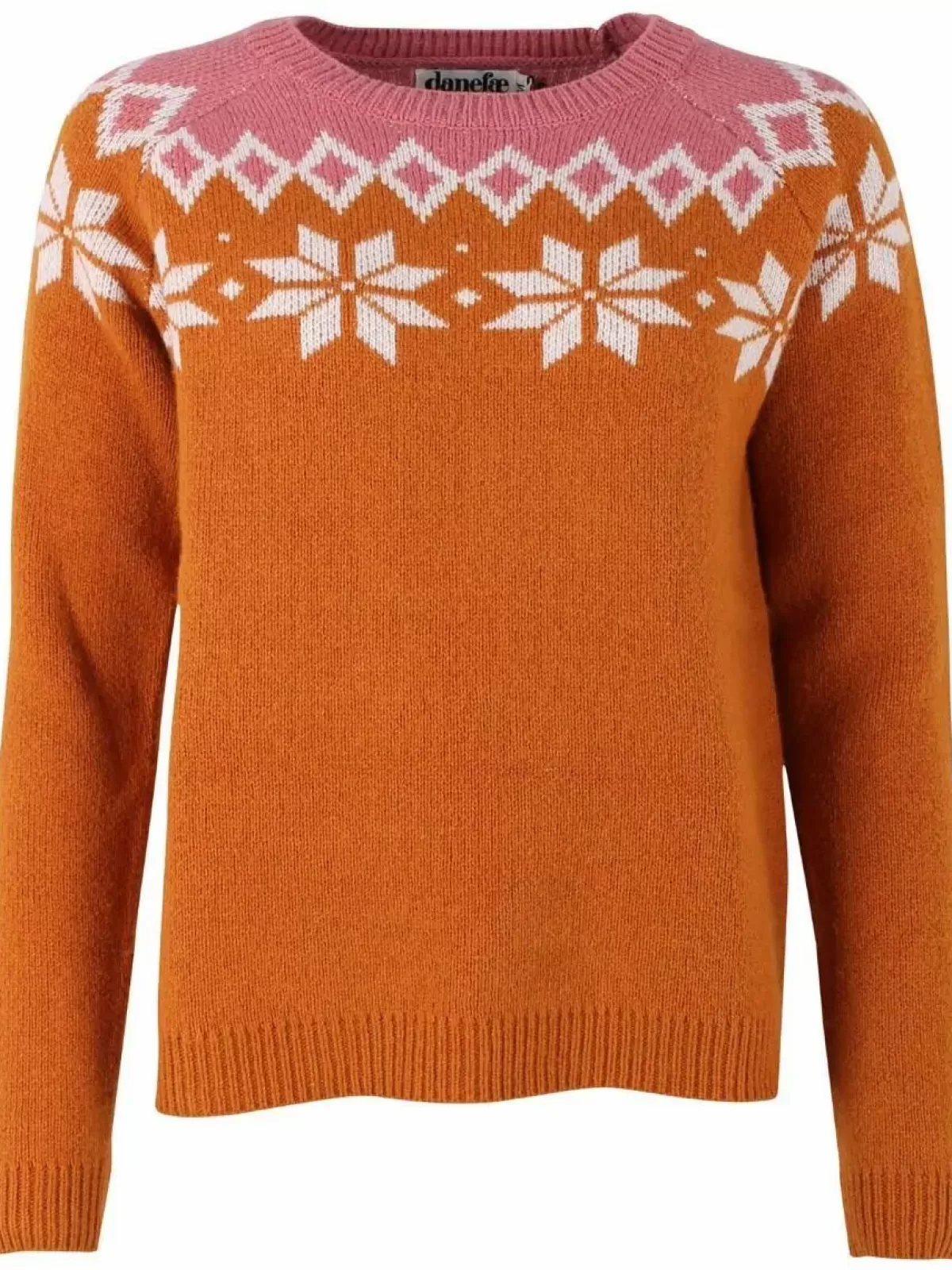 Danehytte Maglione in Lana Casual con Scollo a V - Confezione Morbida Autunno/Inverno | Palette Tonici Ocra, Gesso e Rosa Antico | Dame Danefæ Comfort Per Stagioni Fredde
