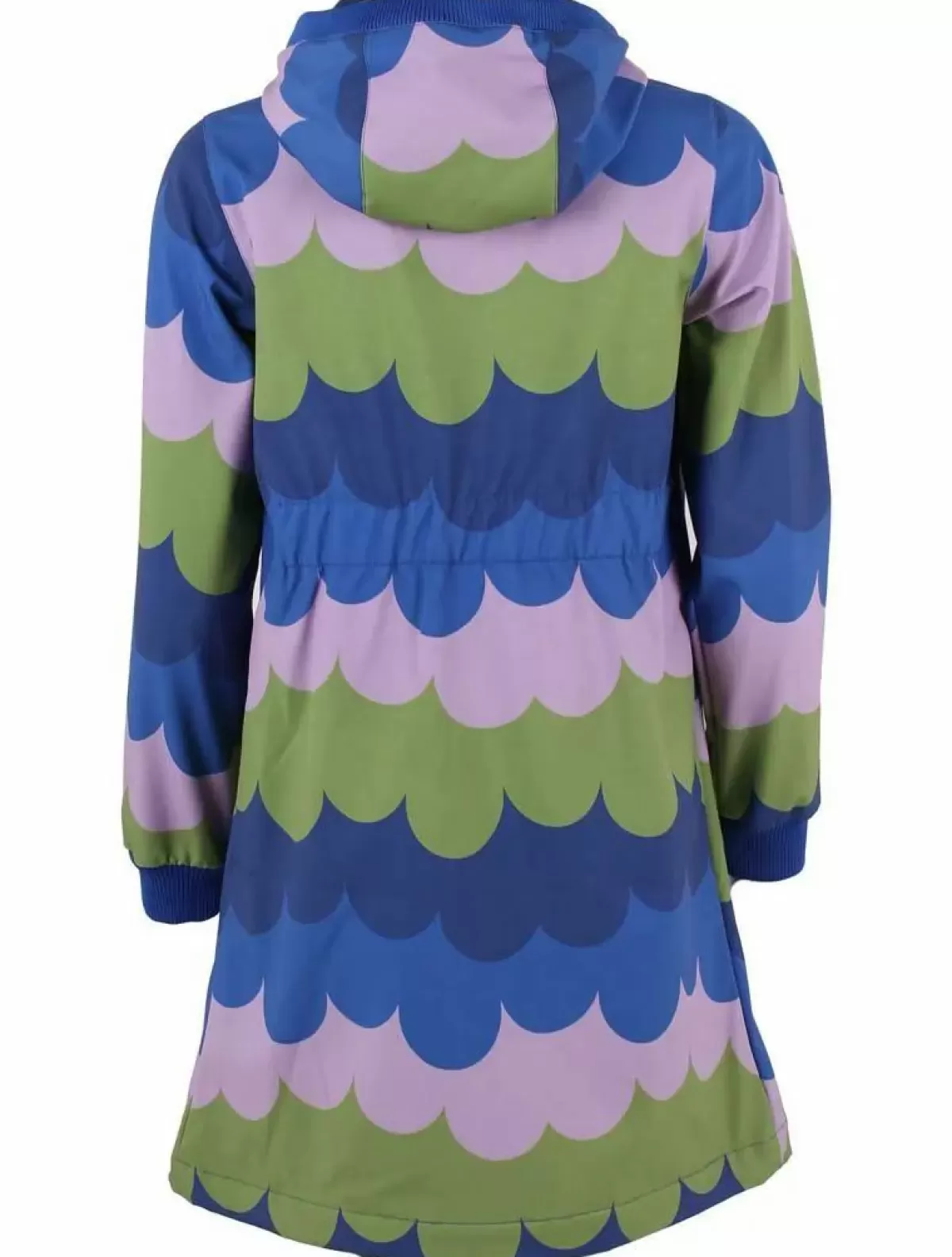Dame Danefæ Danejane Giacca Softshell - Verde Oliva/Viola Chiaro con Effetto Nuvole Soffici
