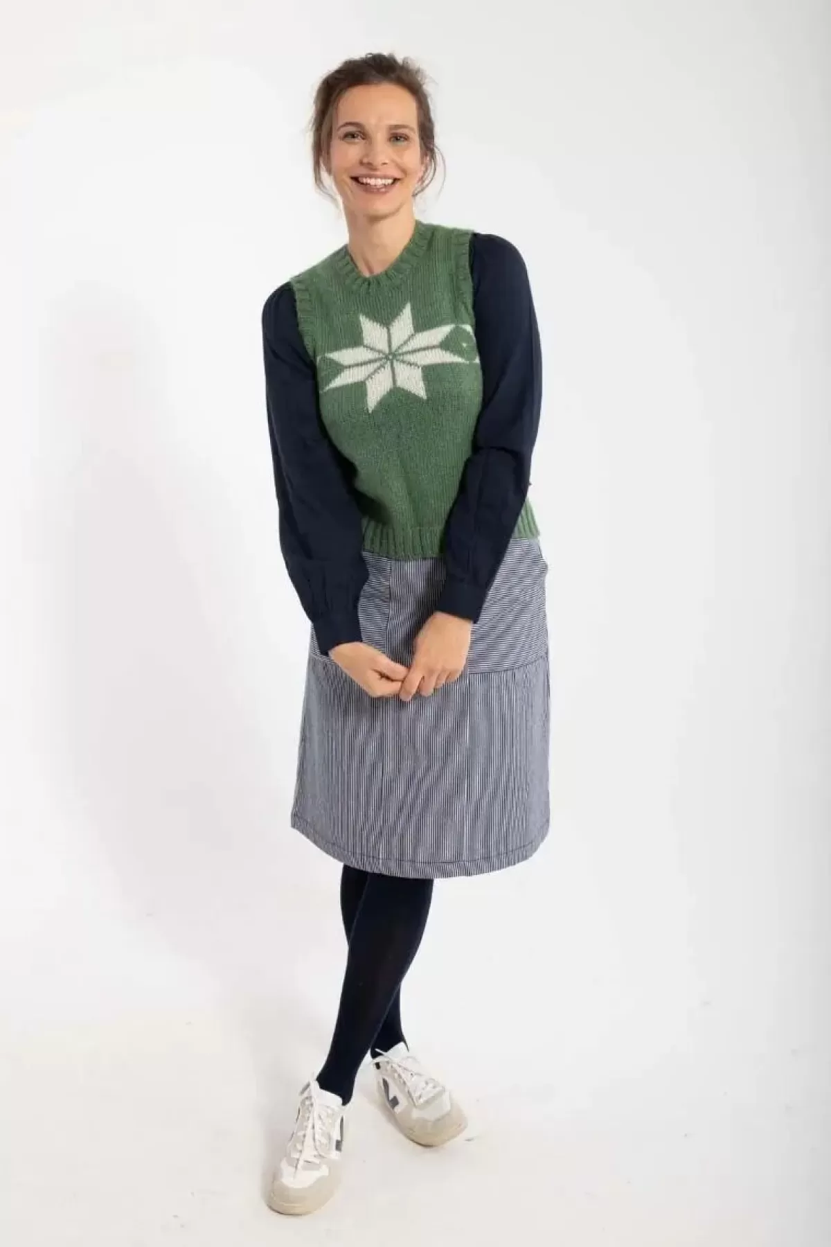 Danefæ Giubbotto Leggero in Tonalità Cachi Chiaro con Rifiniture Cremose - Modello Flakes Vest per Stile Casual e Outdoor