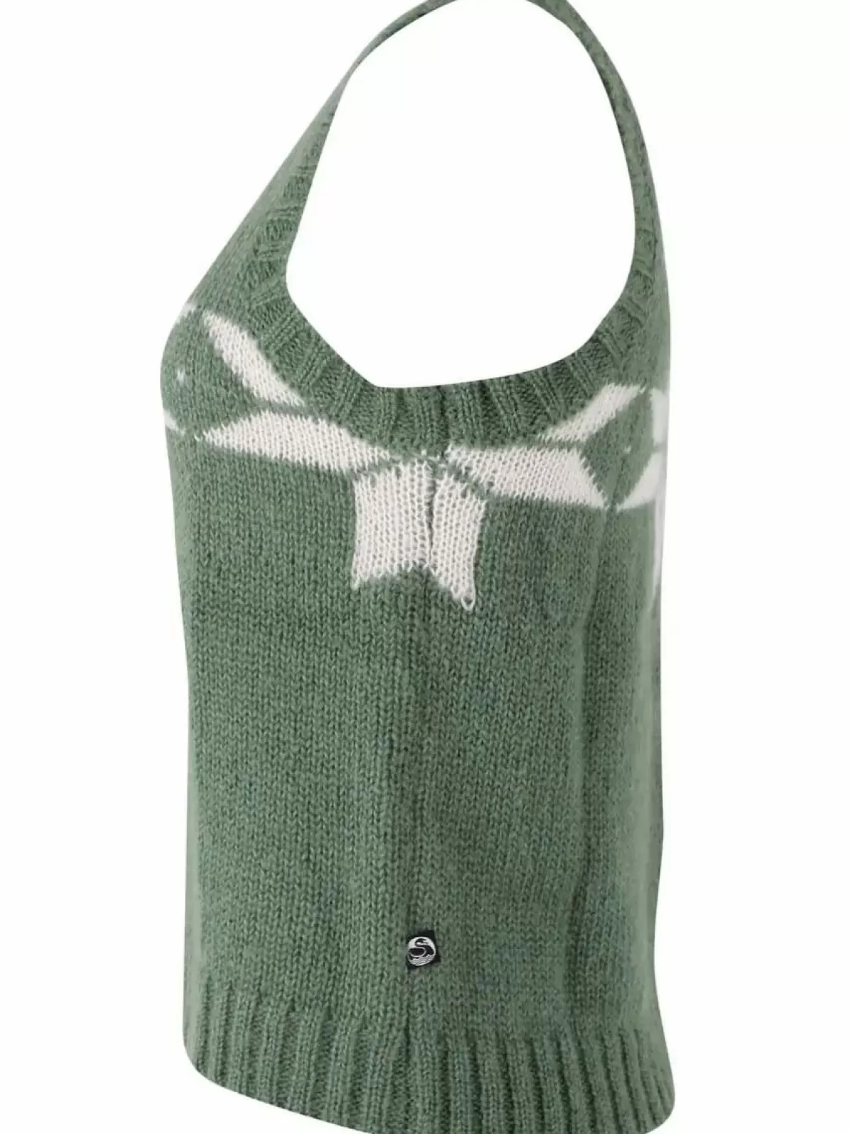 Danefæ Giubbotto Leggero in Tonalità Cachi Chiaro con Rifiniture Cremose - Modello Flakes Vest per Stile Casual e Outdoor