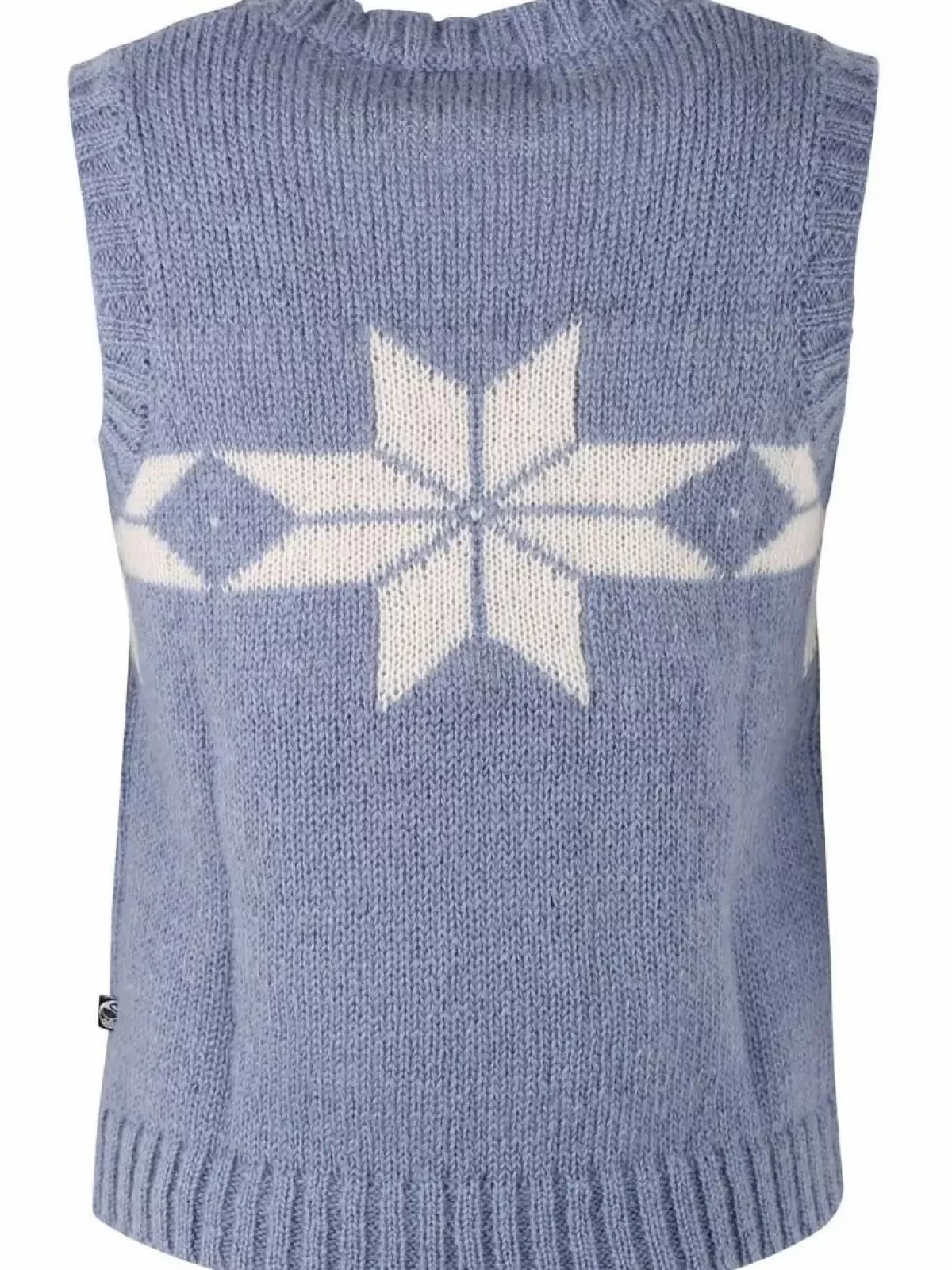 Maglia Elegante in Tessuto Floccato - Comfort e Stile in Tonalità Gesso Porcelain | Danefæ Daneklaksvik Collection