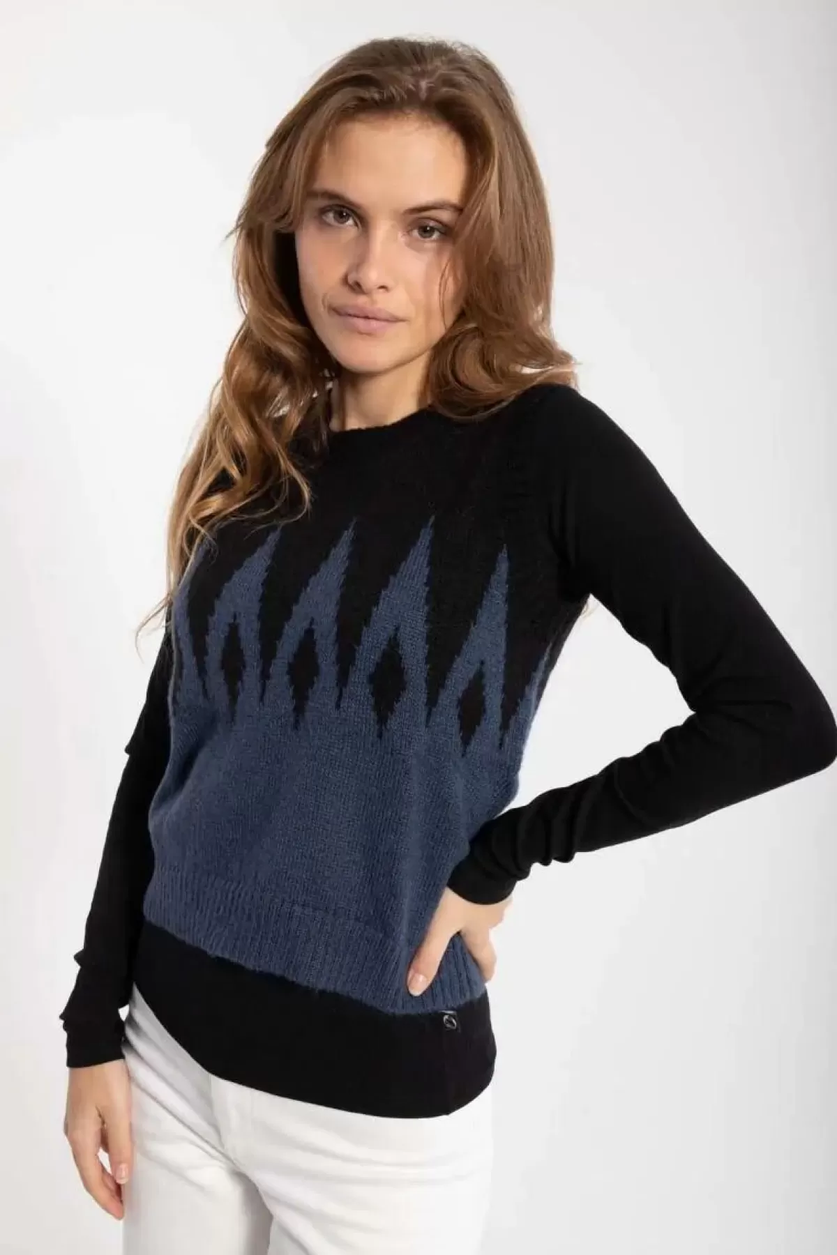 DaneKlaksvik Giubbotto Impermeabile Termico con Cappuccio - Nero/Blu Marino