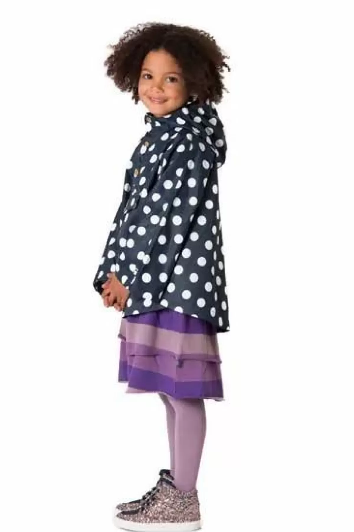 Cappuccino Danela per Bambini in Blu Marino e Avorio con Motivo a Pois - Design Casual Danefæ