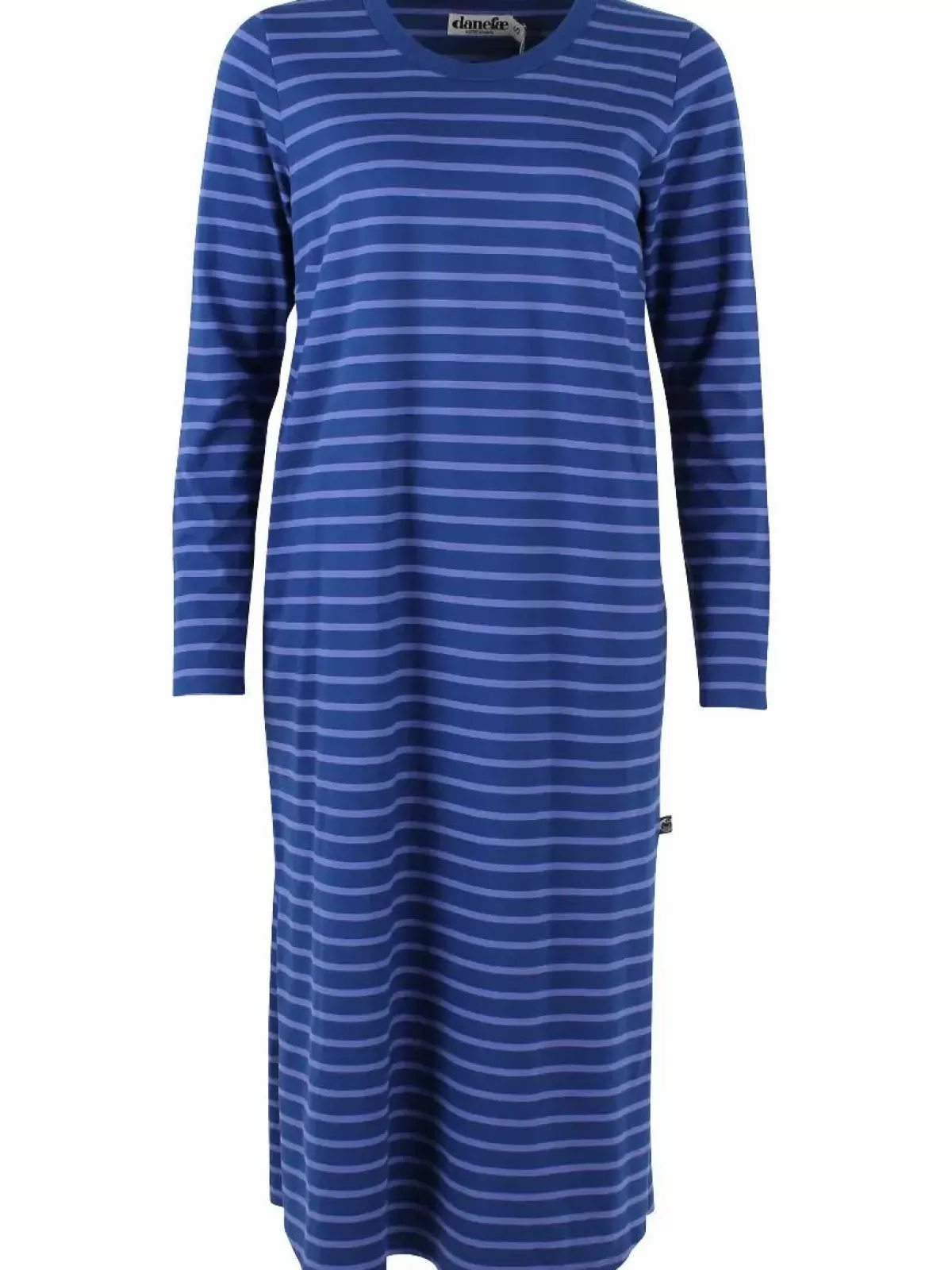 Dame Danefæ Abito Elegante Danelea - Blu Marino Intenso con Riflessi Viola, Doppia Tonalità per Collezione Primavera