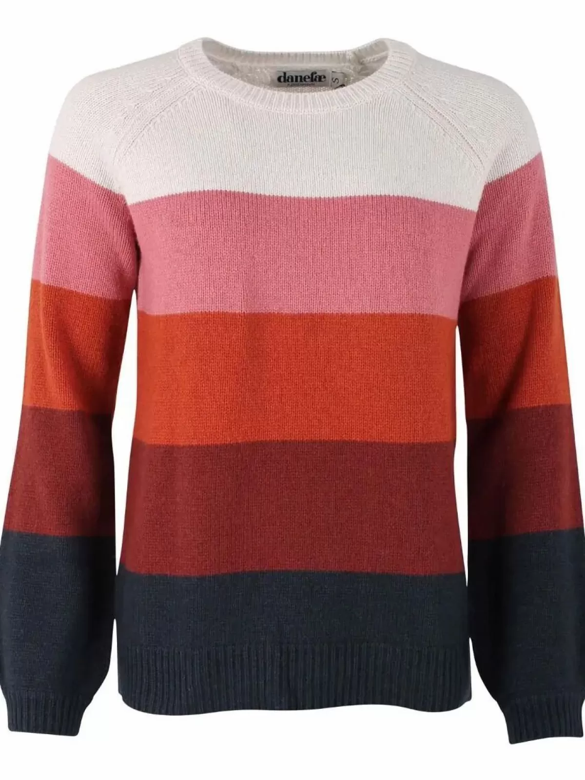 Dame Danefæ - Danelisa Maglione Invernale in Lana Pregiata, Fantasia Multicolor con 4 Tonalità, Confortevole ed Elegante