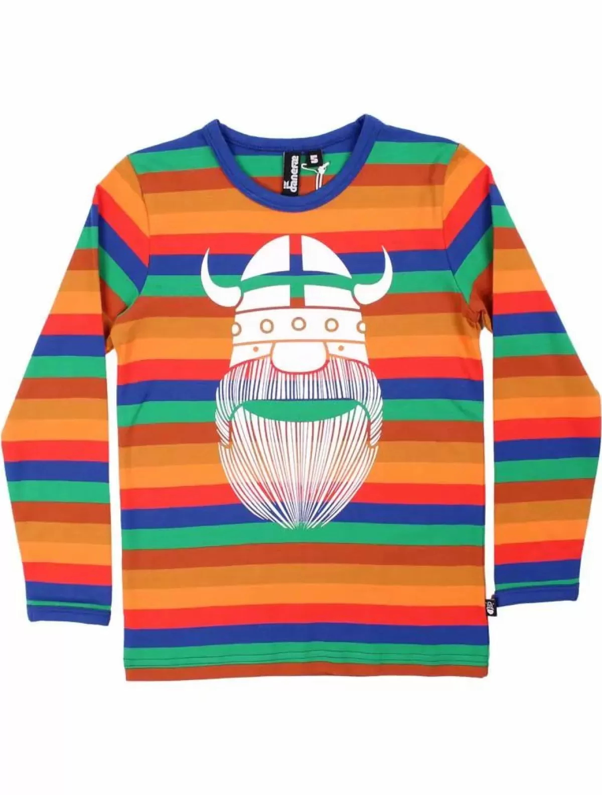 Maglione con Motivi Polari e Fogliame Autunnale per Bambini - Danefae Collection Stile Polo Nord Erik