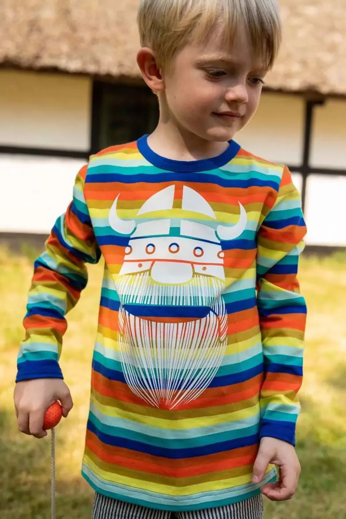 Magico T-Shirt Erik per Bambini – Design Danefæ con Stile Polo Nord Danese
