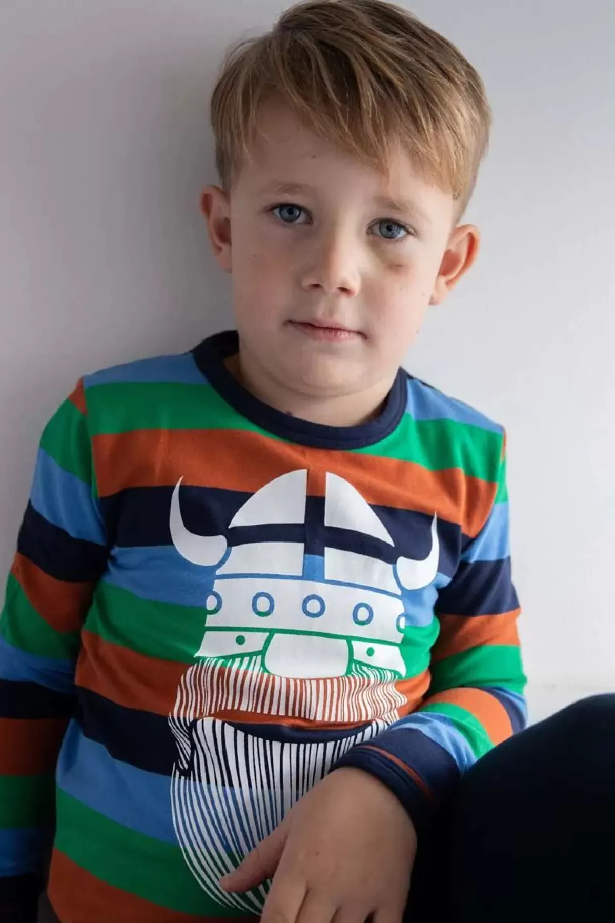 Maglietta con stampa polare Danefæ - Fermo snapper Erik | Design unico Polo Nord danese per bambini