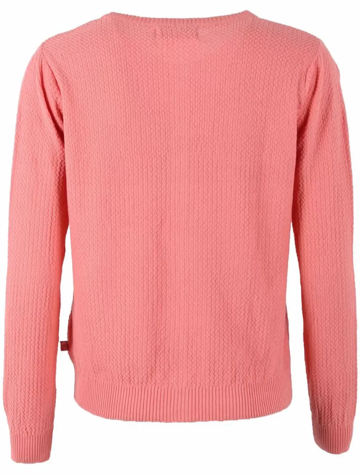 Dame Danefæ Danesaga - Cardigan Elegante in Maglia con Ricami Perla, Tonalità Corallo