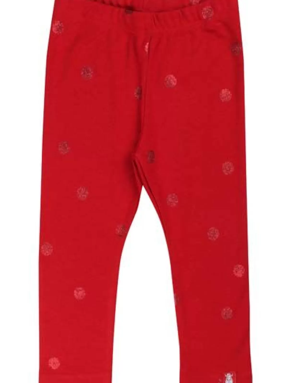Leggings Donna Eleganti Fantasia a Pallini Sorprendenti - Doppio Rosso Glitter con Sconti Imperdibili