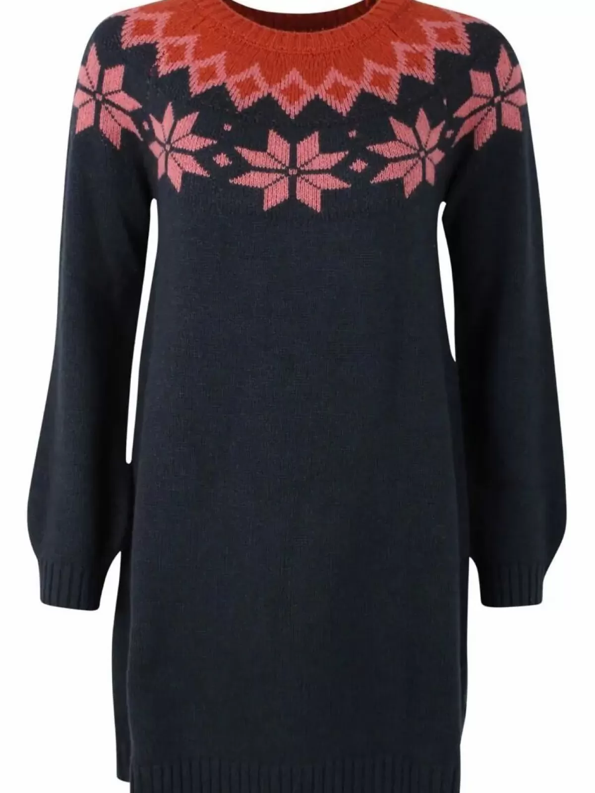 Abito Maglione in Lana Danefæ - Blu Notte, Rosa Antico e Terracotta | Moda Donna Autunno/Inverno