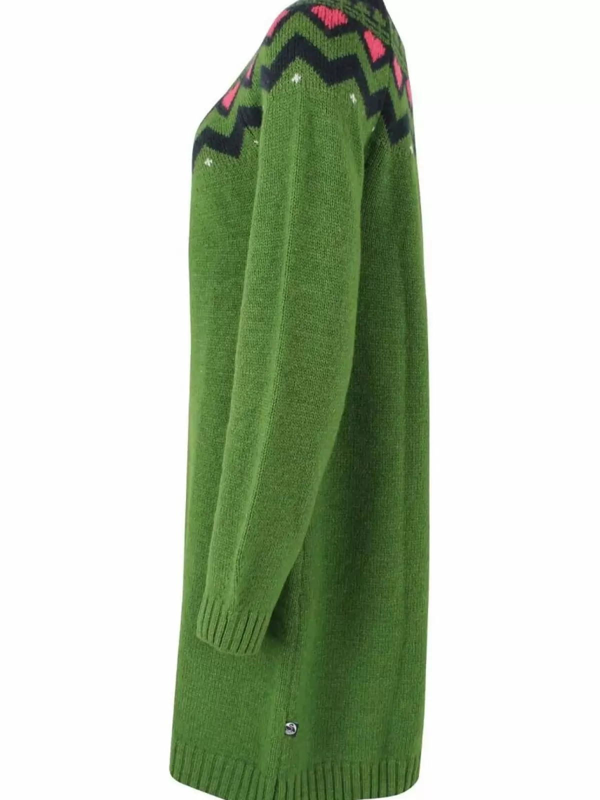 Abito Maglione Autunno/Inverno Dame Danefæ - Lana Pregiata Verde Bosco/Blu Navy/Lampone - Confortevole ed Elegante per Stagioni Fredde