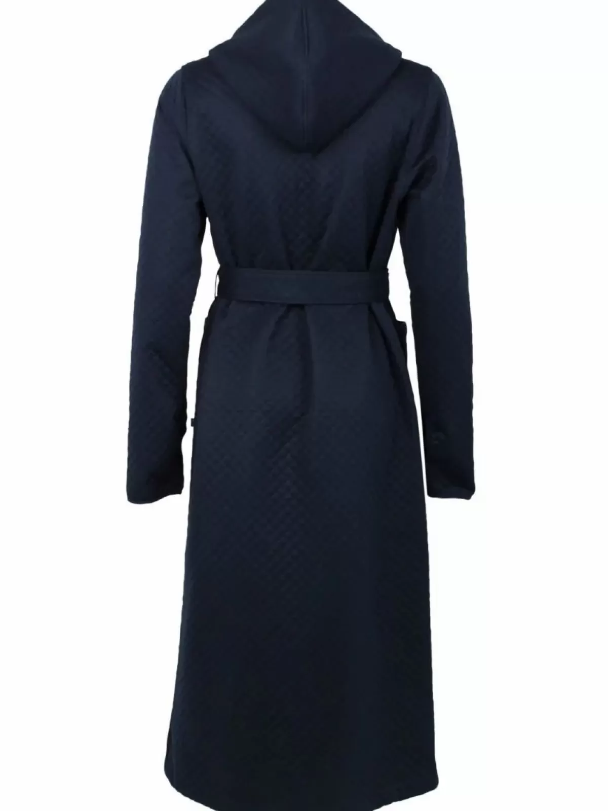 Veste Elegante Dan Viking con Cappuccio - Blu Notte Opaco per Donna