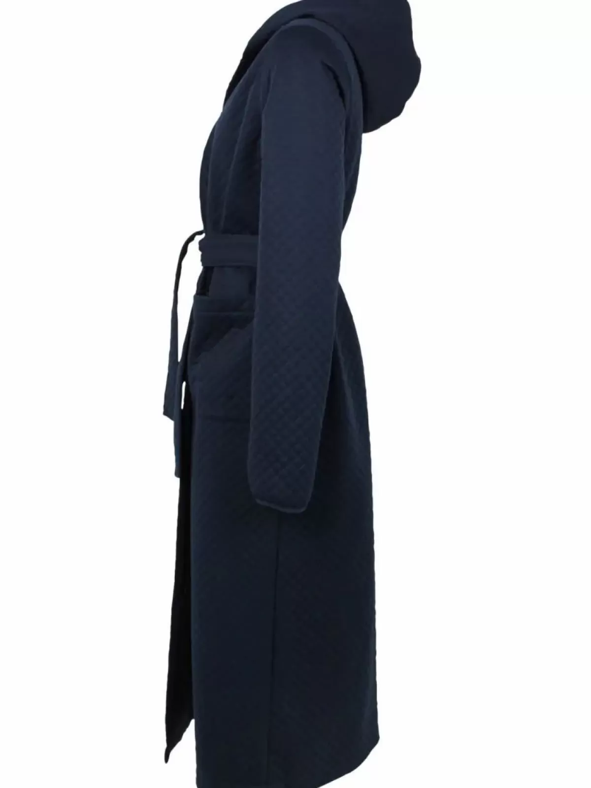 Veste Elegante Dan Viking con Cappuccio - Blu Notte Opaco per Donna