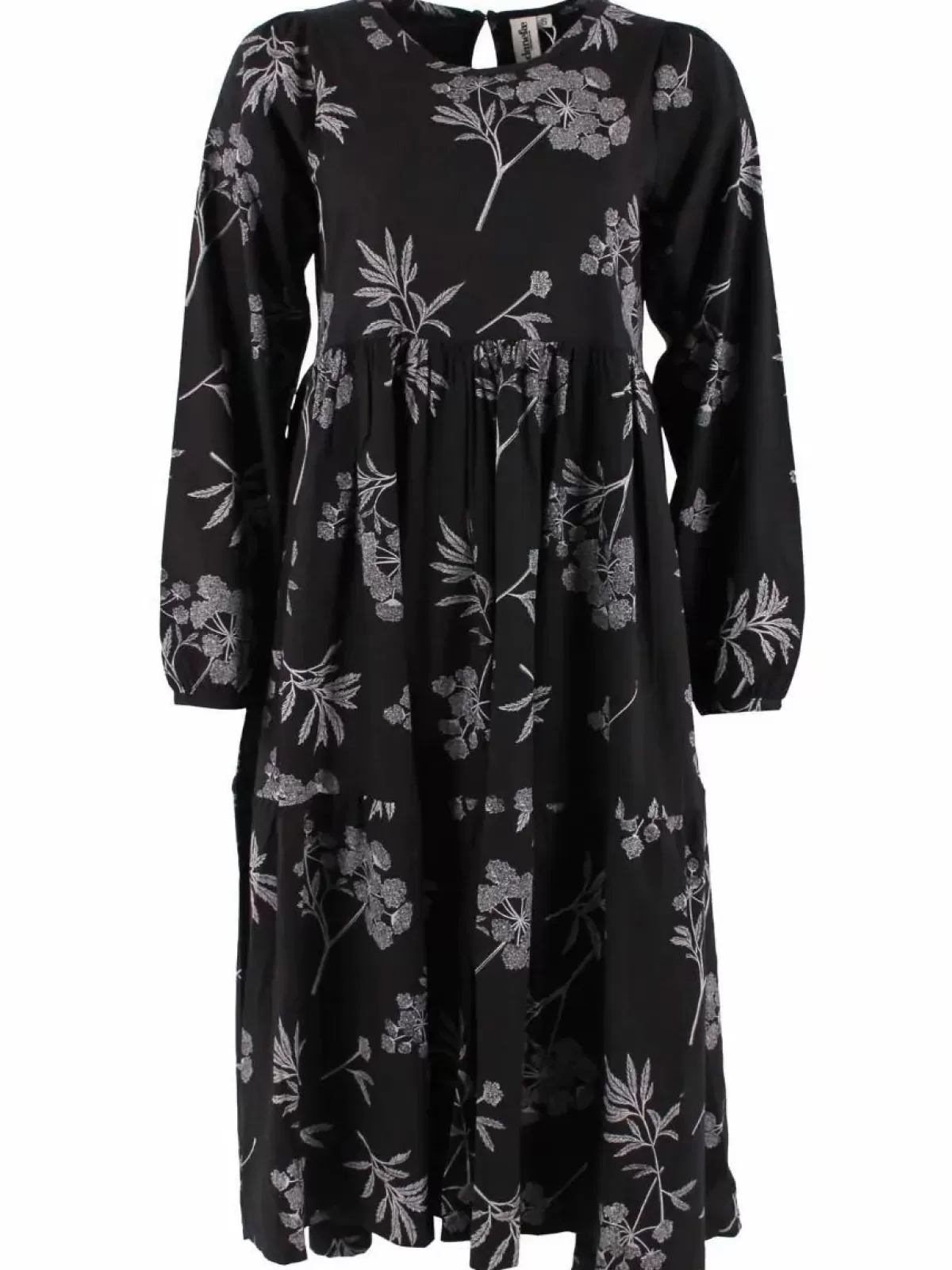 Abito Elegante Dame Danefæ Danoktober - Nero Gesso con Tocco Hemlock