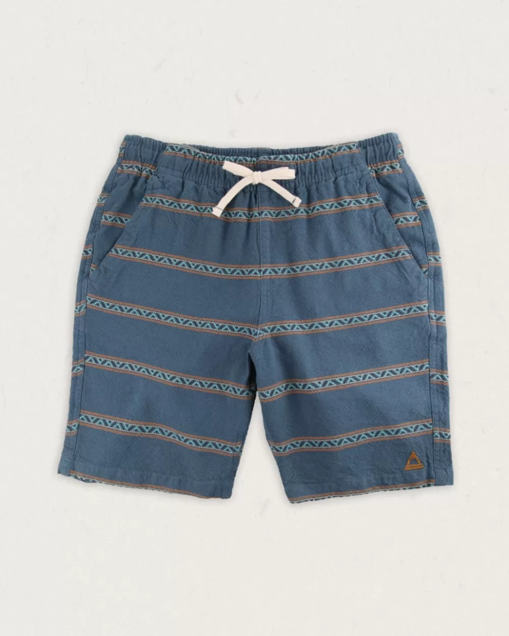 Floris van Bommel Pantaloncini Estivi in Cotone Organico Jacquard - Modello Drifter con Tessitura Artigianale