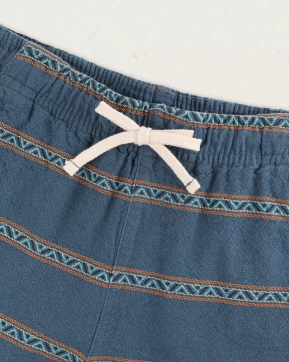Floris van Bommel Pantaloncini Estivi in Cotone Organico Jacquard - Modello Drifter con Tessitura Artigianale