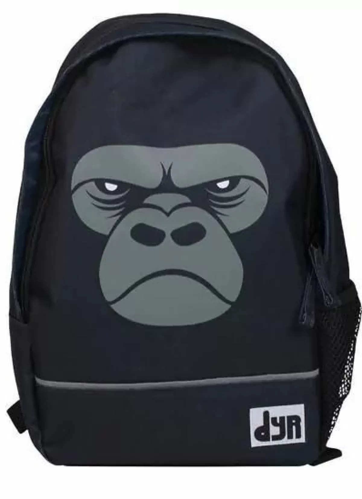 Zaino per Bambini con Stampa Gorilla Grigio Antracite - Design Divertente e Capiente